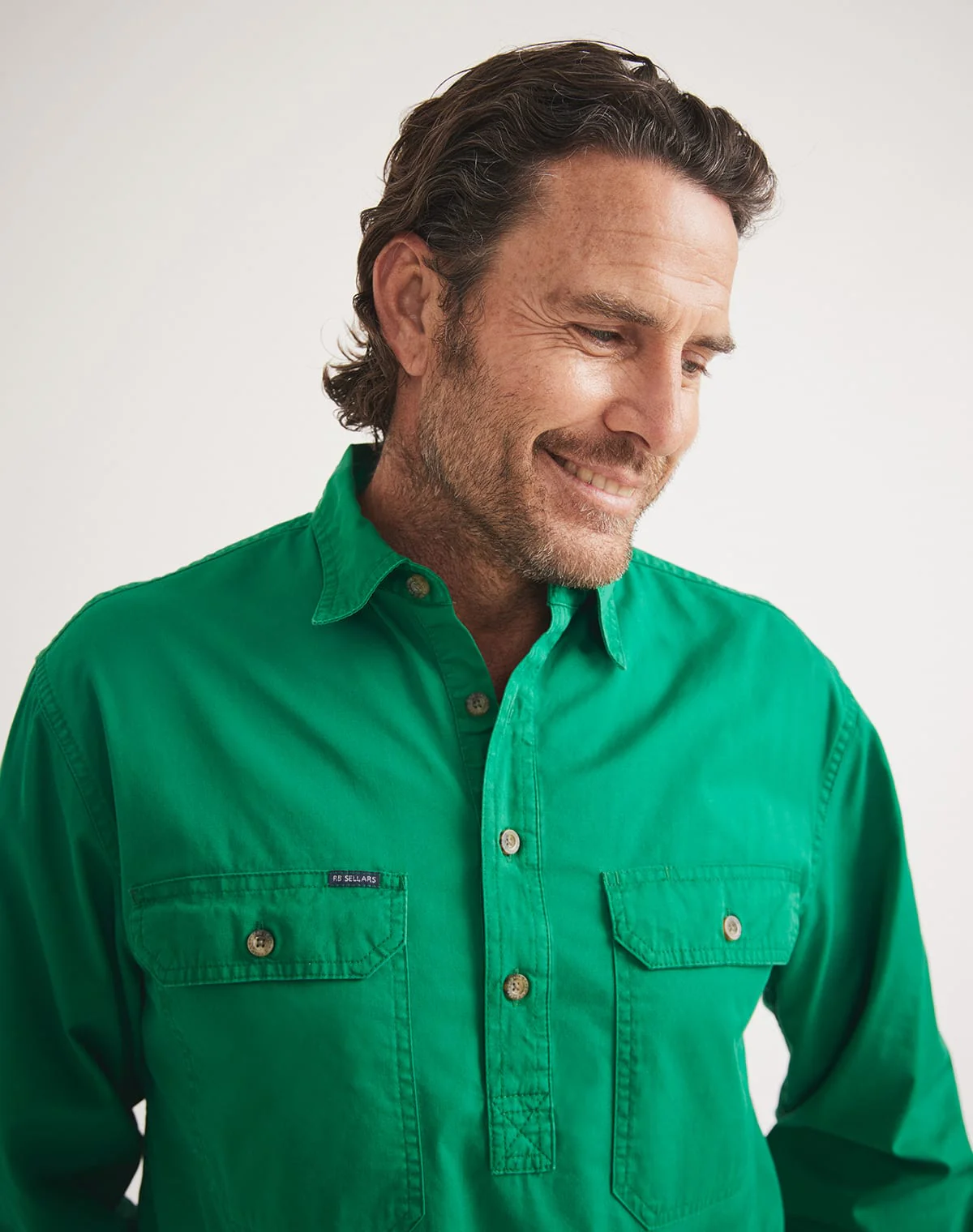 Burton Workshirt - Half Button Long Sleeve Mid Weight