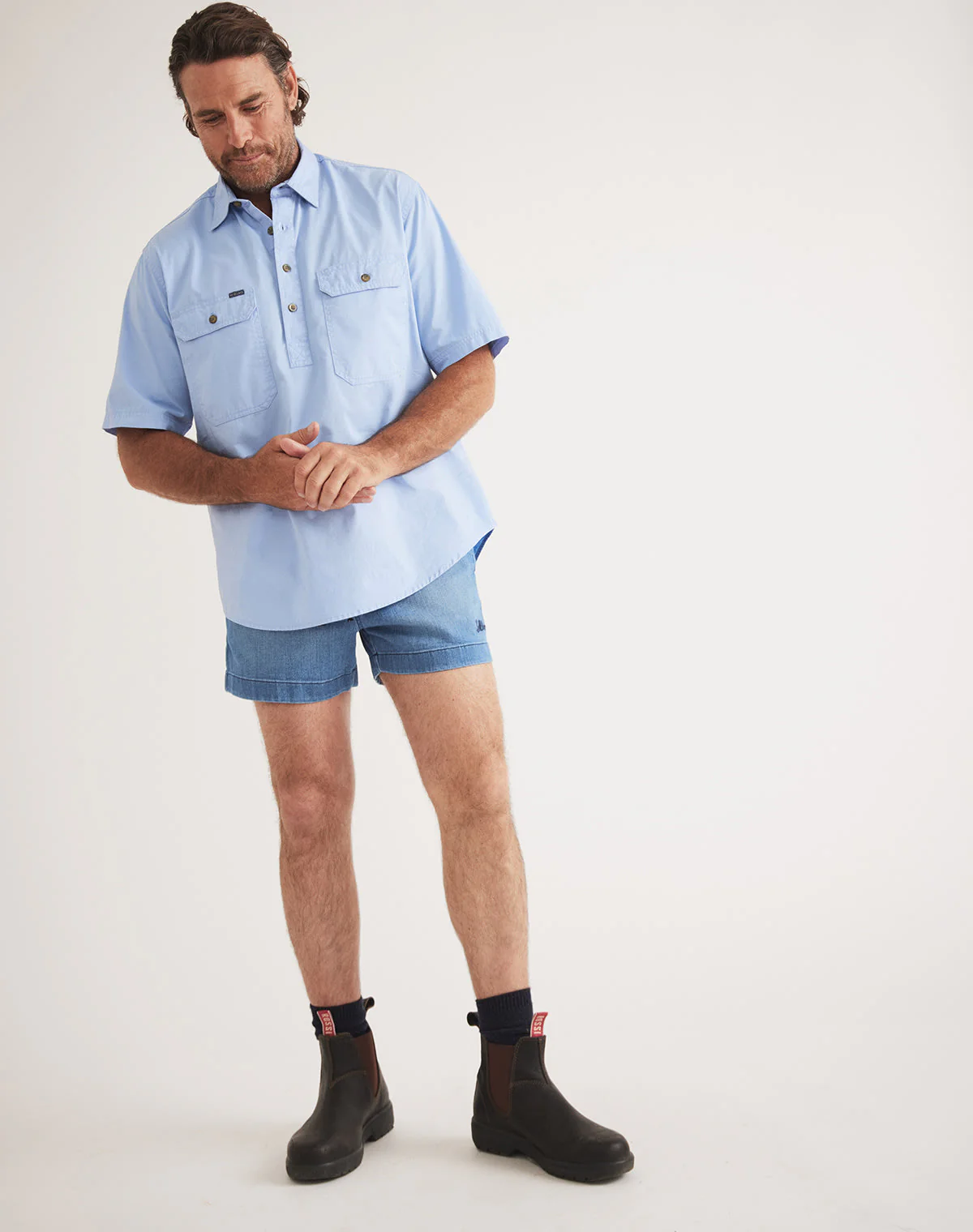 Burton Workshirt - Half Button Short Sleeve Light Weight