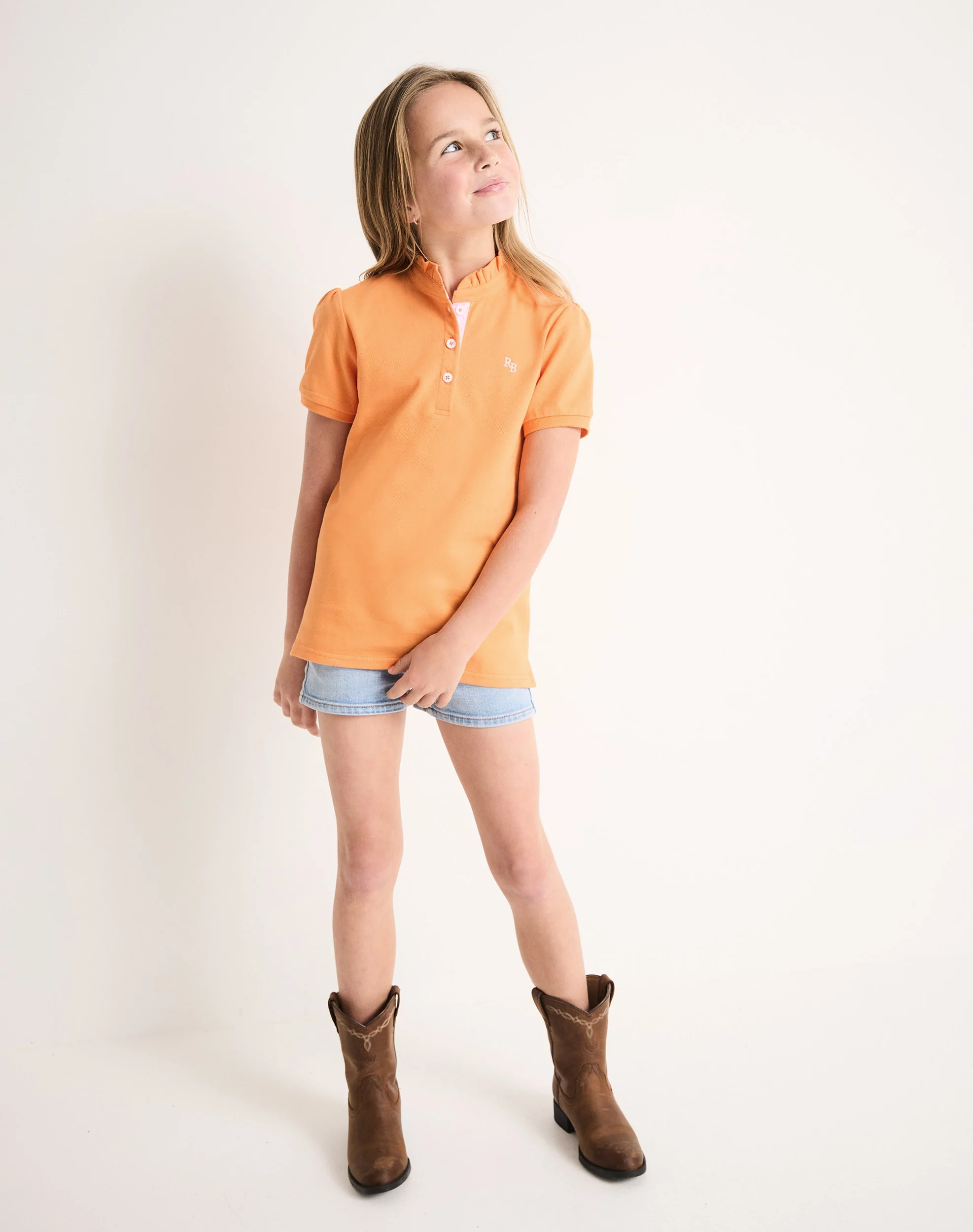 Girl's Ruffle Polo