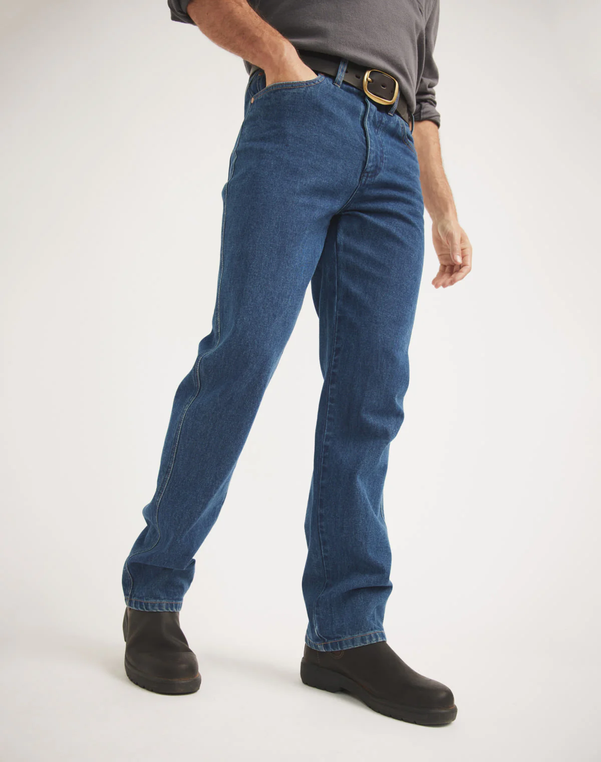 Station Work Jean - High Rise Straight Leg 32 Inleg - Ltd