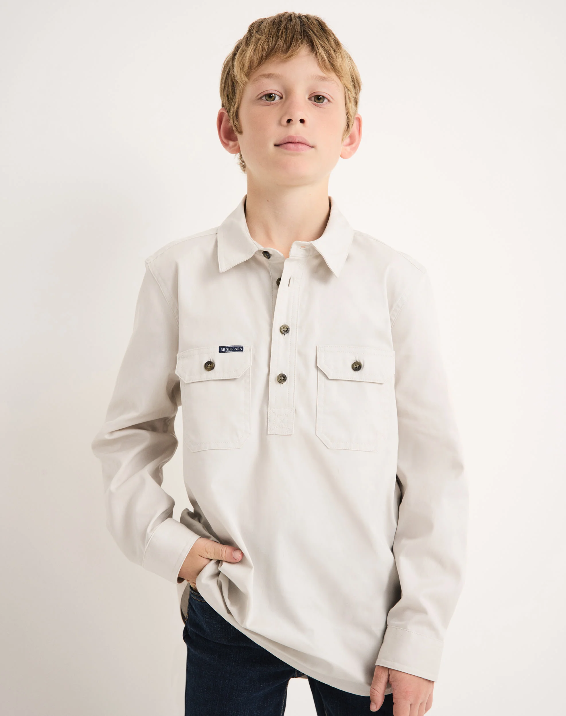 Burton Junior Workshirt - Light Weight - Australian Cotton