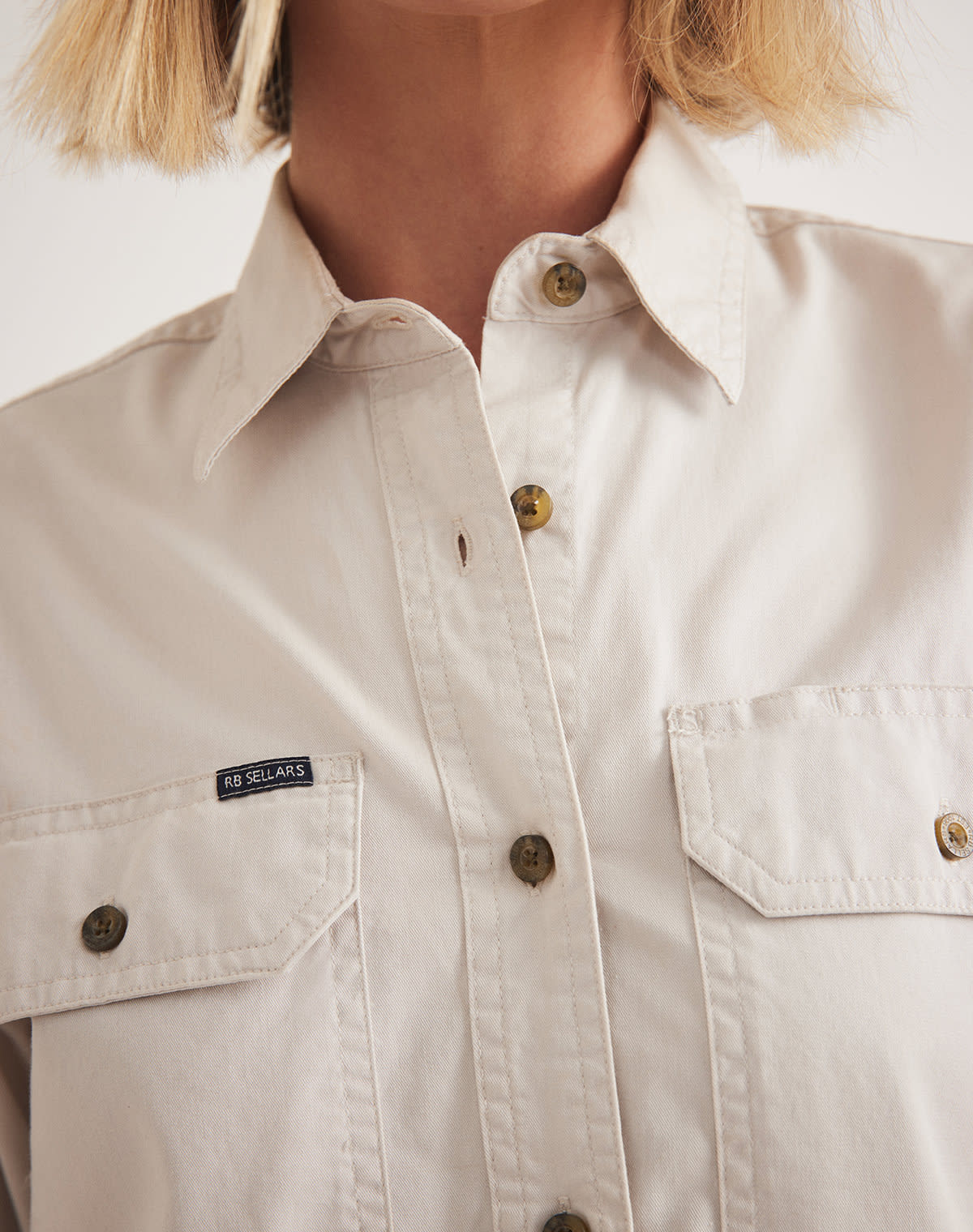 Sandy Workshirt - Full Button Long Sleeve Light Weight