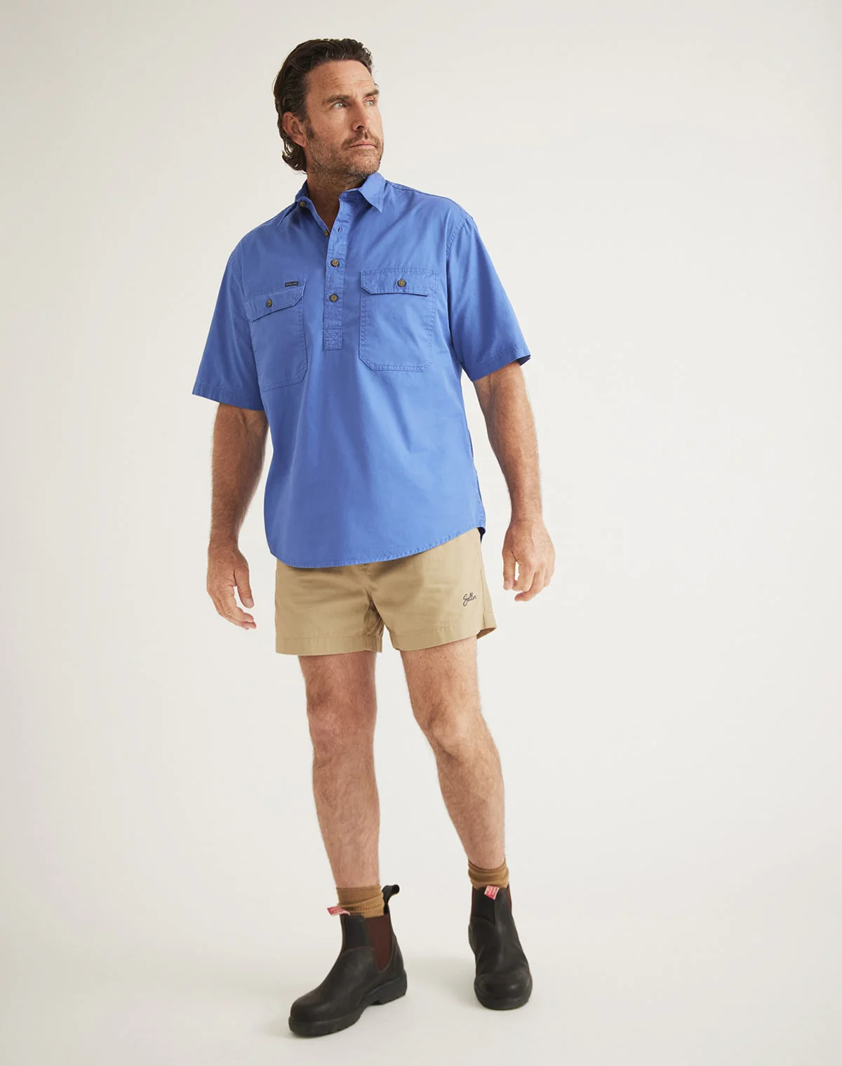 Burton Workshirt - Half Button Short Sleeve Light Weight