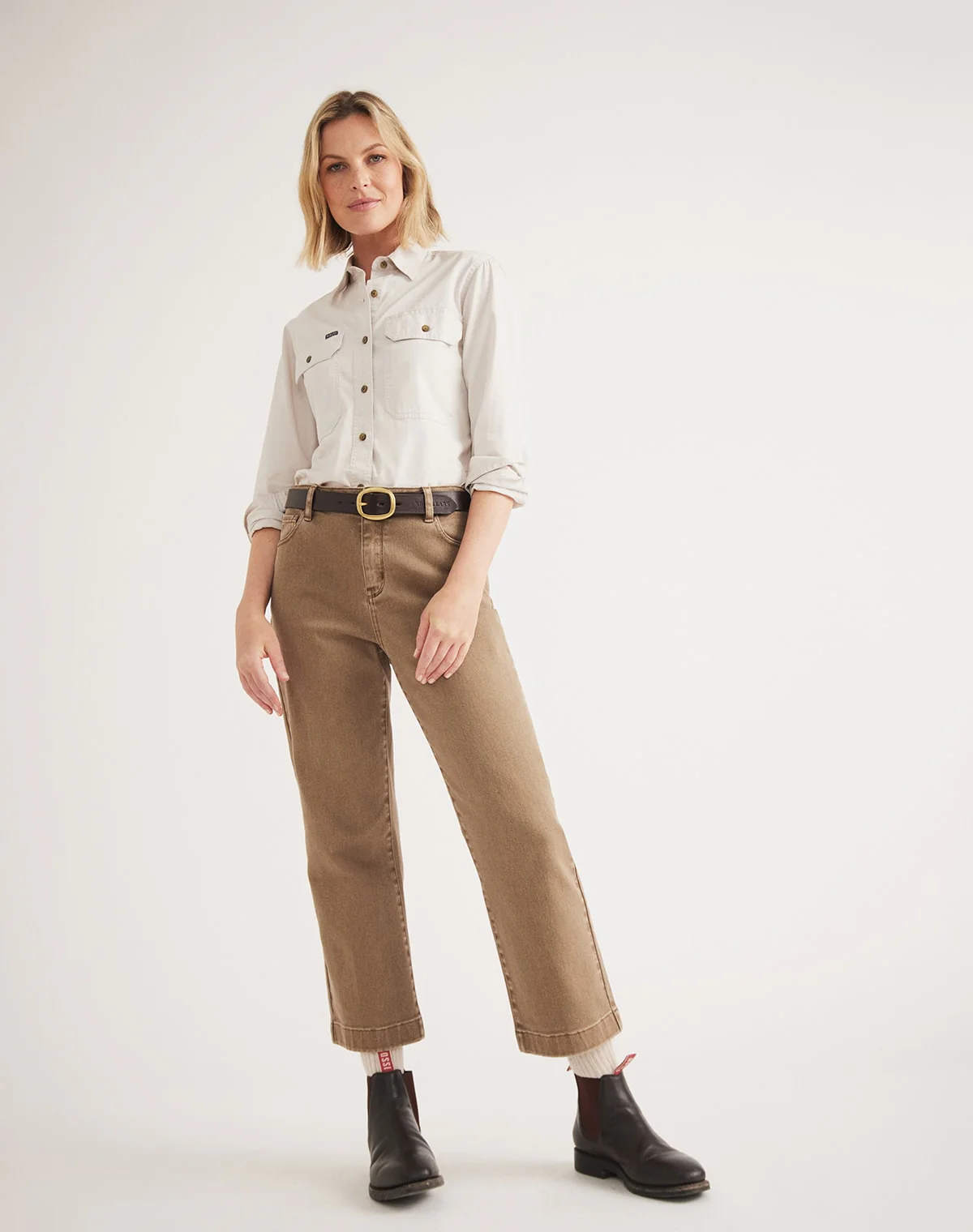 Sandy Workshirt - Full Button Long Sleeve Light Weight