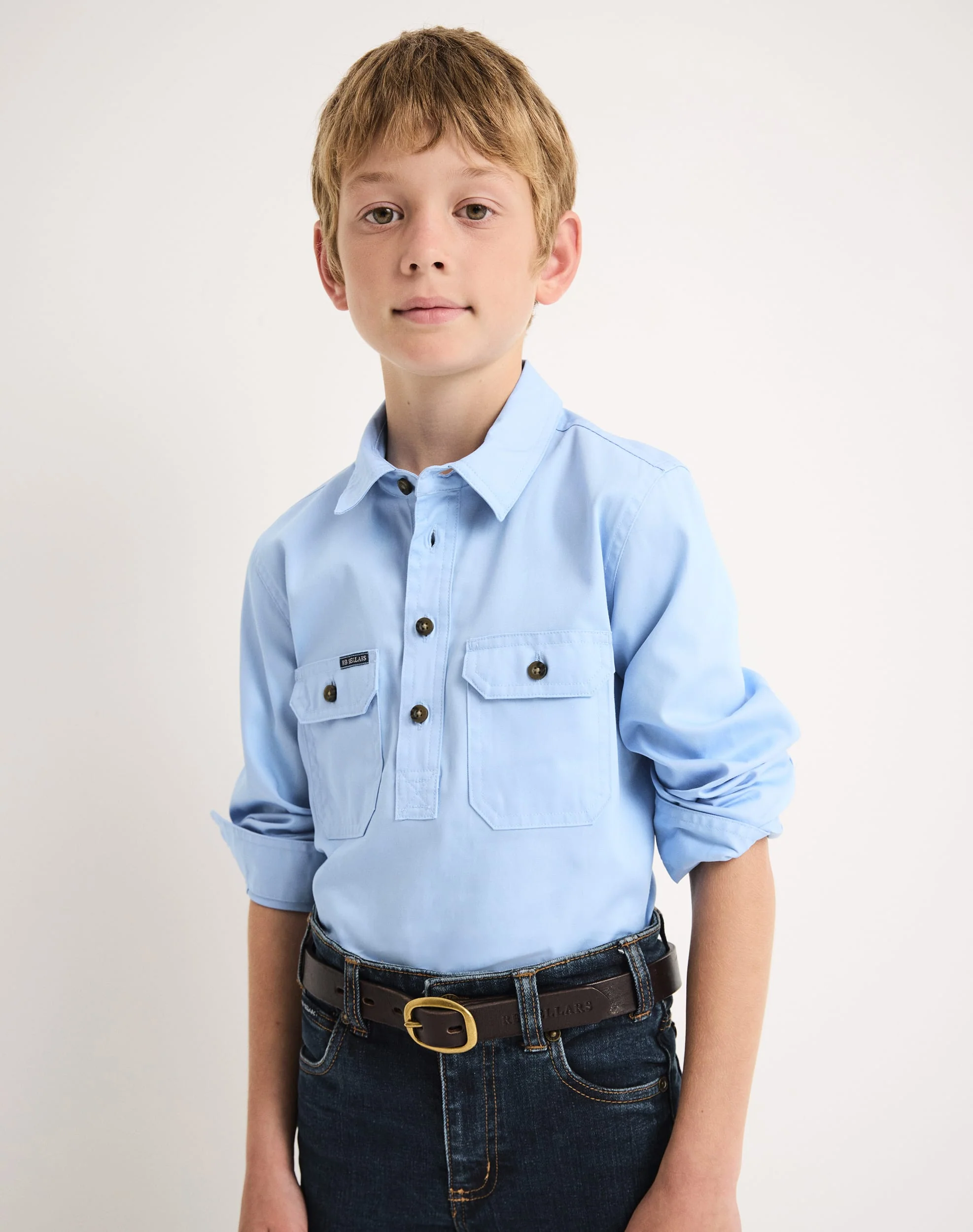 Burton Junior Workshirt - Light Weight - Australian Cotton