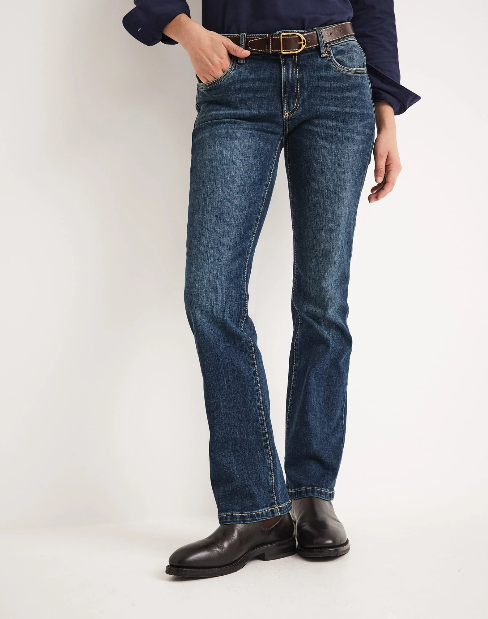 Rachel Work Jean - Low Rise Bootcut 34 Inleg