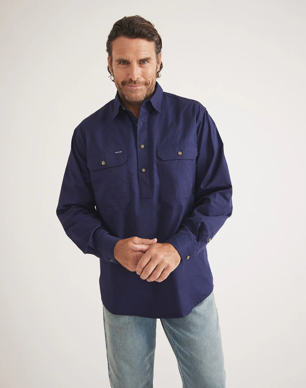 Burton Workshirt - Half Button Long Sleeve Light Weight