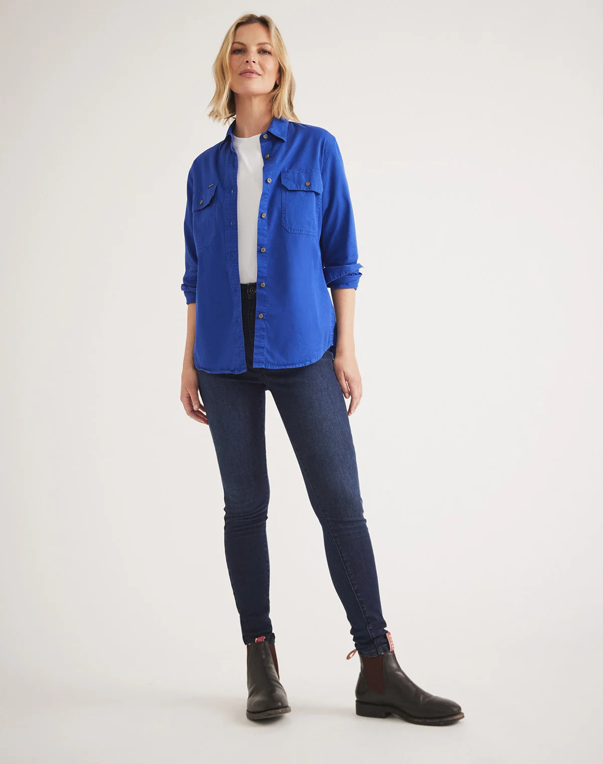 Sandy Workshirt - Full Button Long Sleeve Light Weight