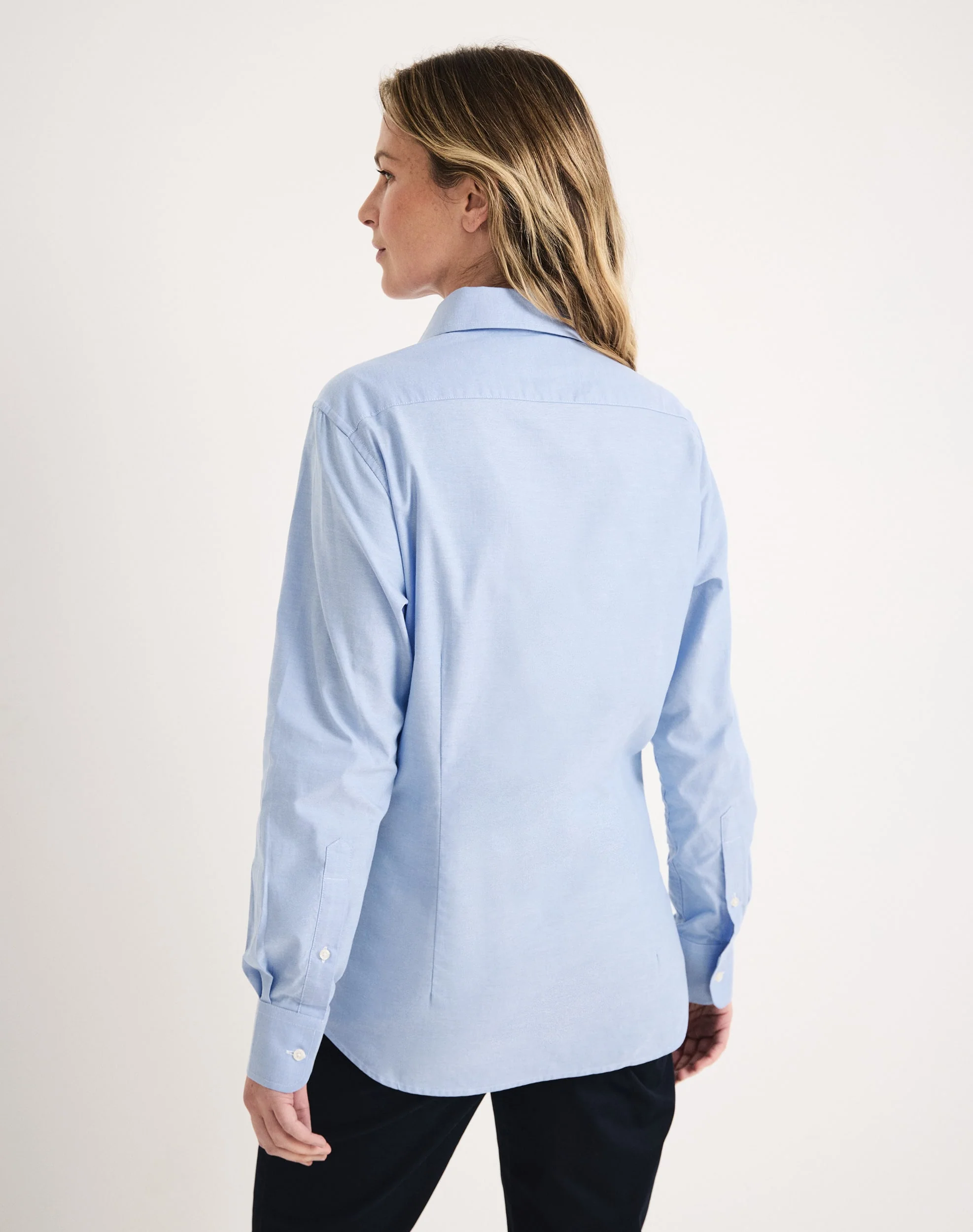 Pearl Long Sleeve Shirt Blue Oxford