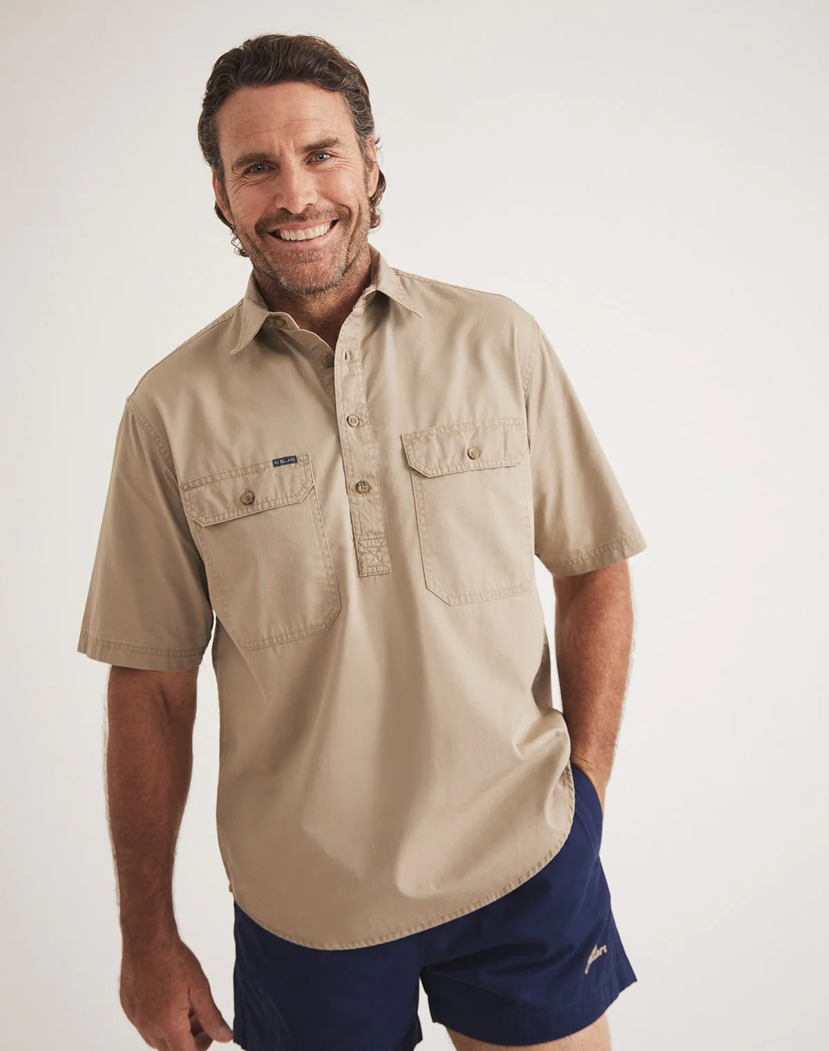 Burton Workshirt - Half Button Short Sleeve Light Weight
