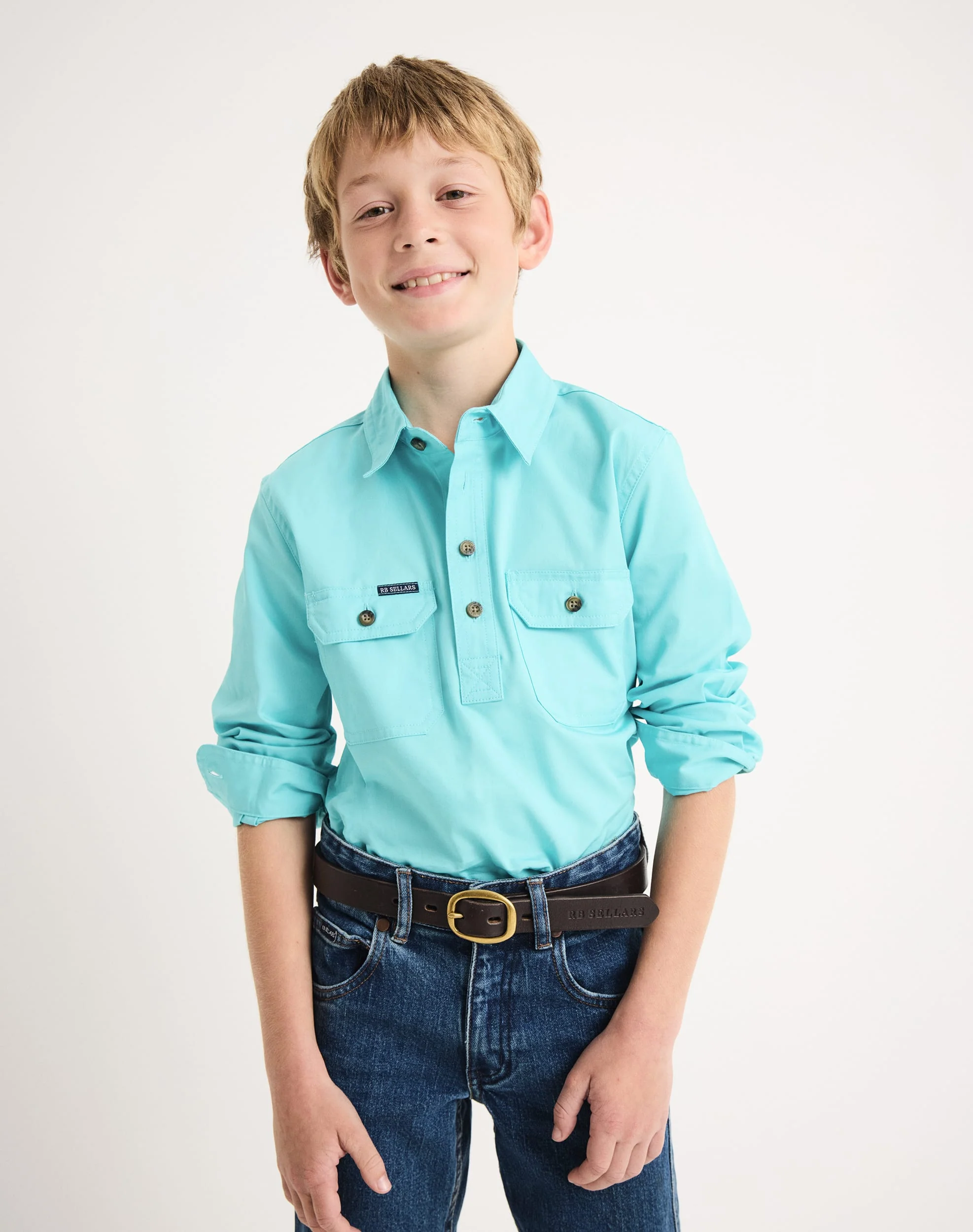 Burton Junior Workshirt - Light Weight - Australian Cotton