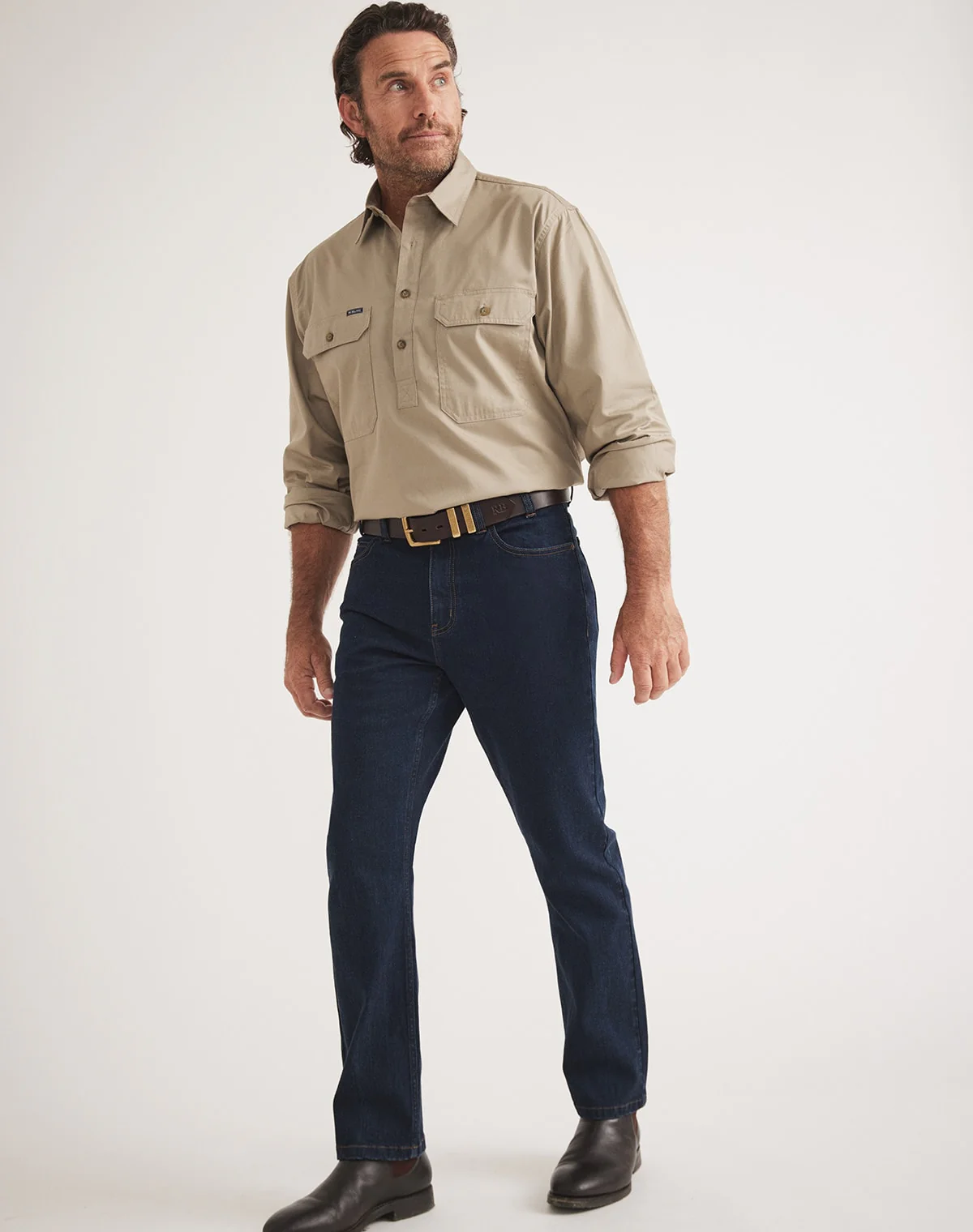 Burton Workshirt - Half Button Long Sleeve Light Weight