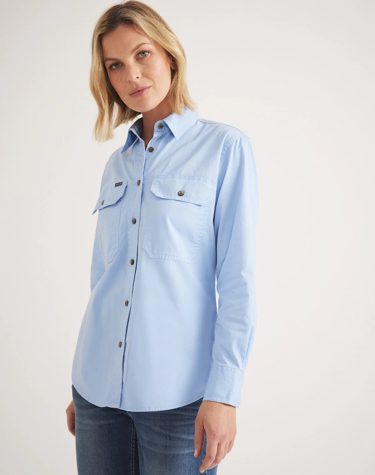 Sandy Workshirt - Full Button Long Sleeve Light Weight