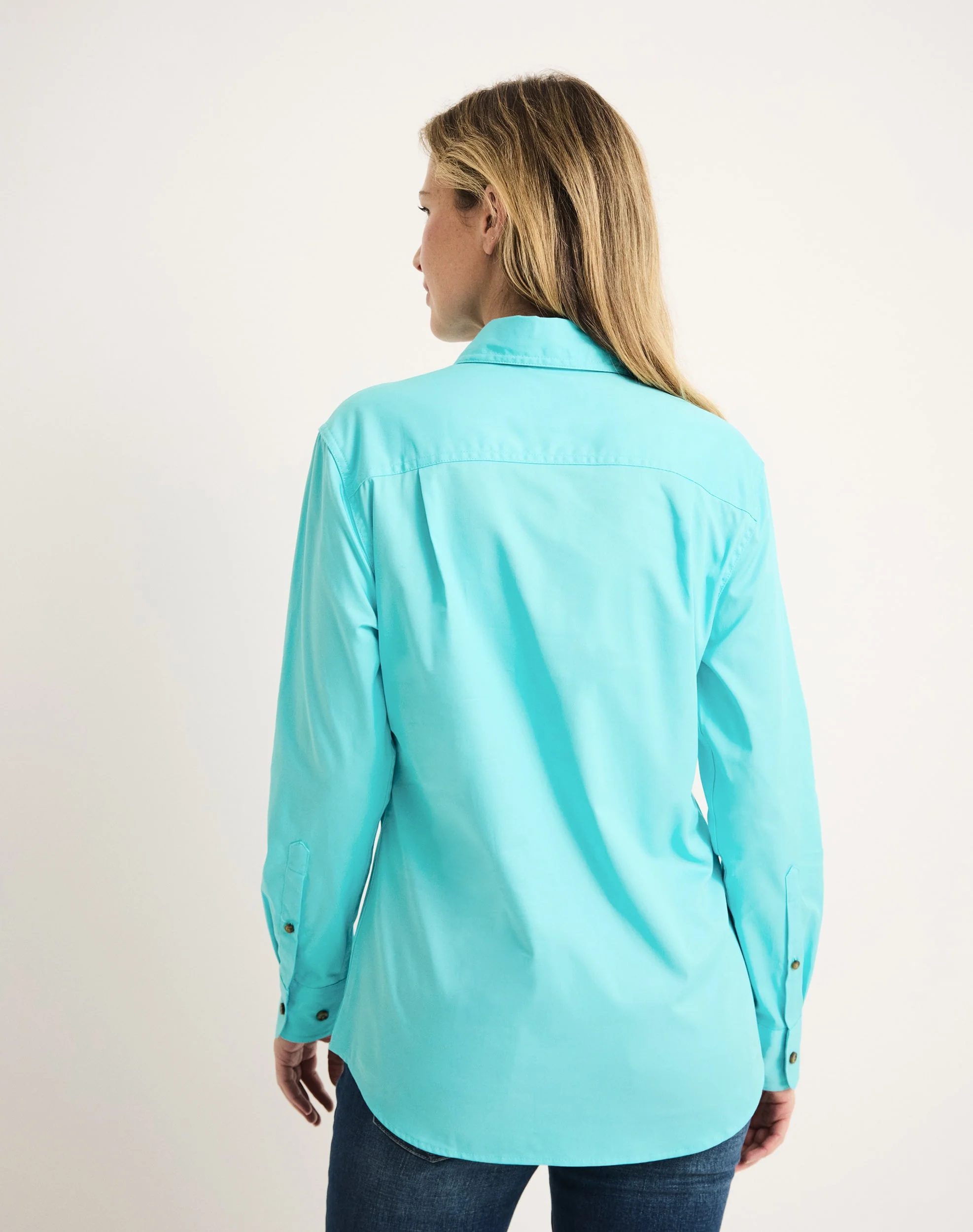 Sandy Workshirt - Half Button Long Sleeve Light Weight - Australian Cotton