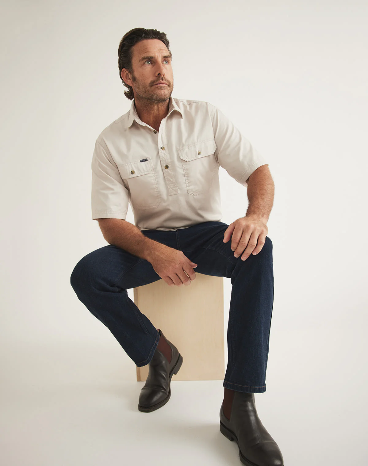 Burton Workshirt - Half Button Short Sleeve Mid Weight - Ltd