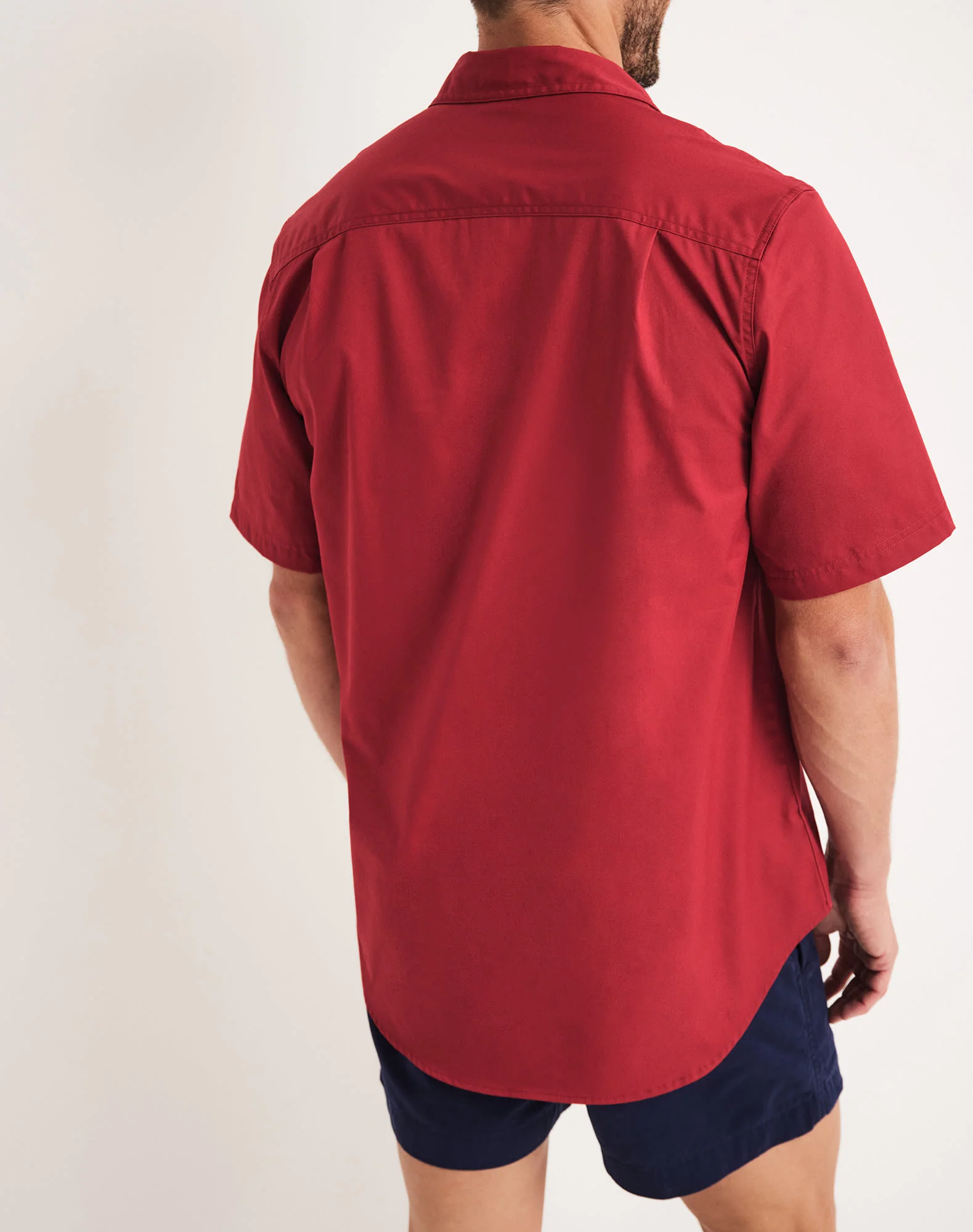 Burton Workshirt - Half Button Short Sleeve Light Weight - Australian Cotton