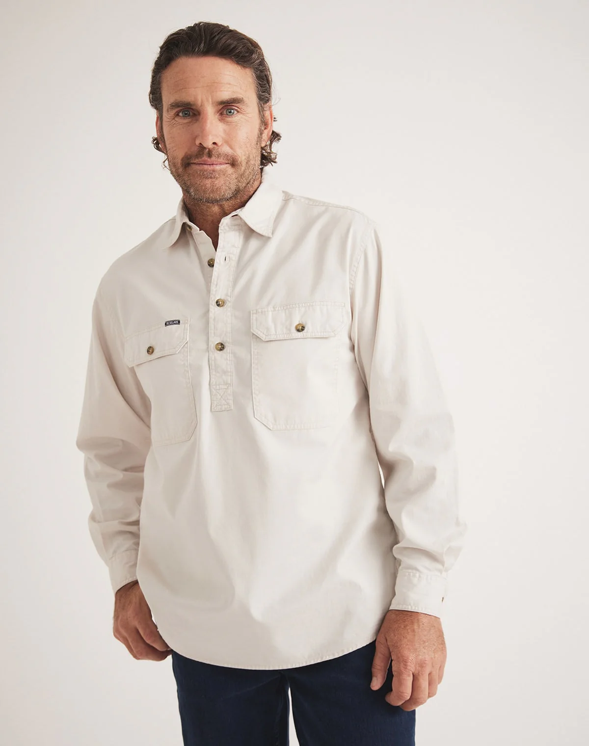 Burton Workshirt - Half Button Long Sleeve Heavy Weight - Ltd