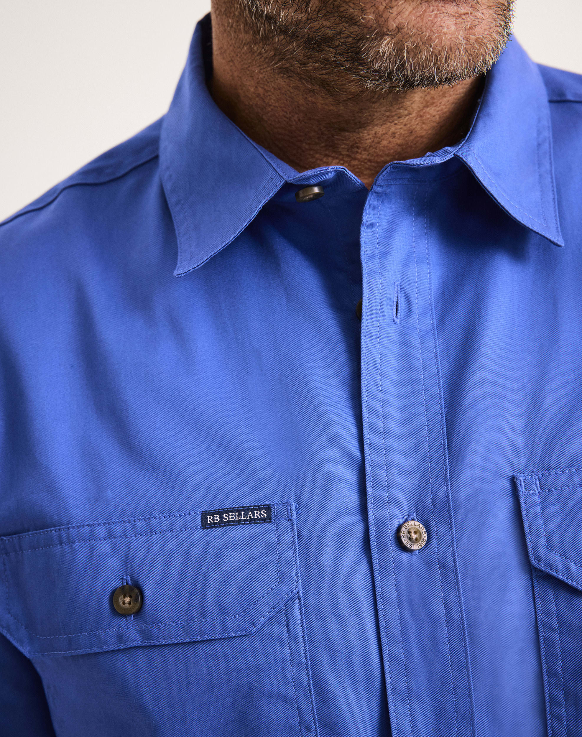Burton Workshirt - Full Button Short Sleeve Light Weight - Australian Cotton