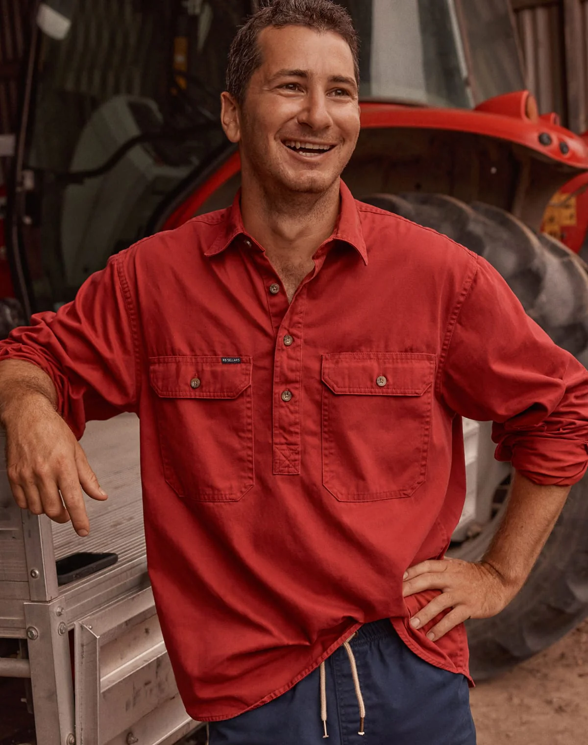 Burton Workshirt - Half Button Long Sleeve Mid Weight