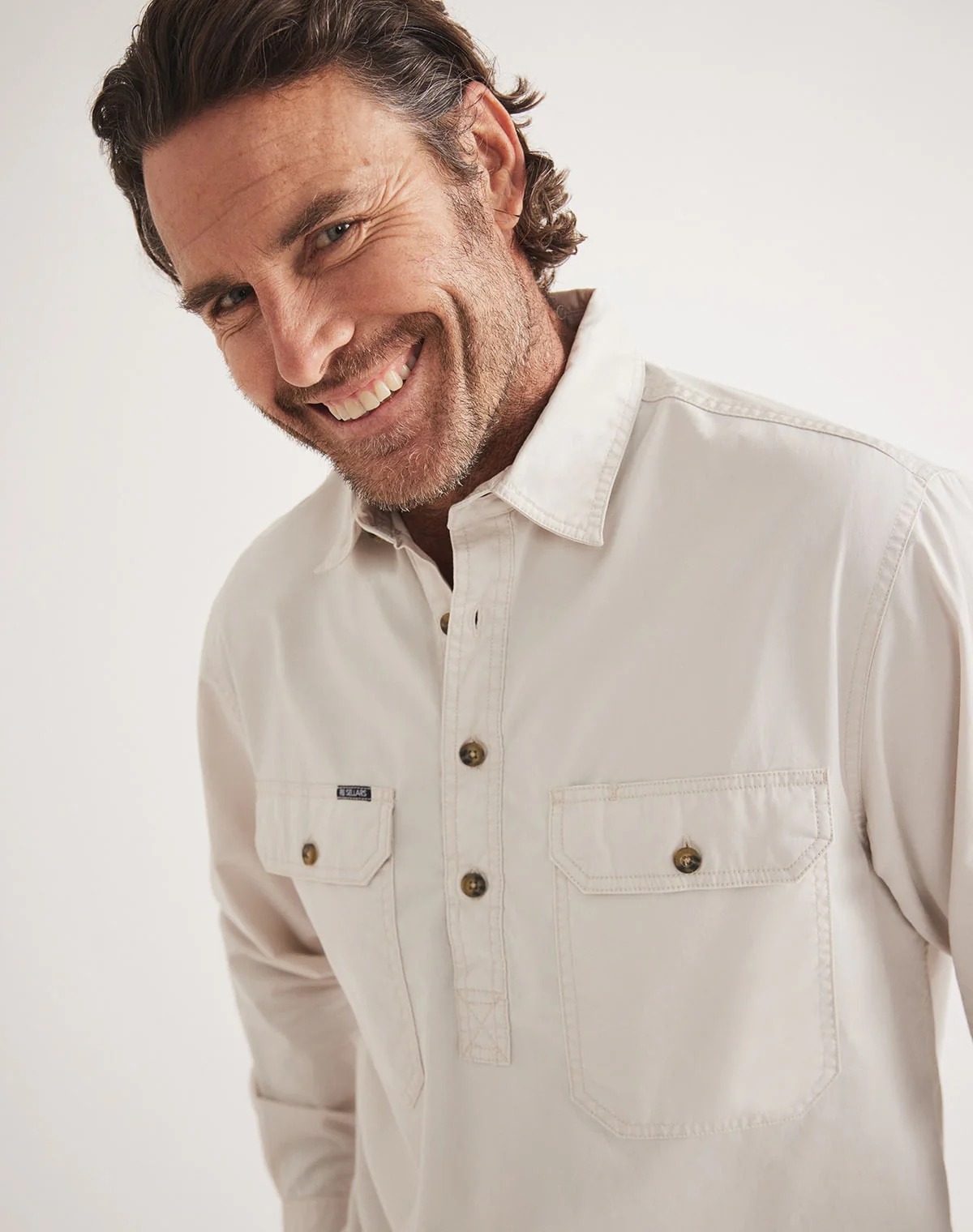 Burton Workshirt - Half Button Long Sleeve Mid Weight