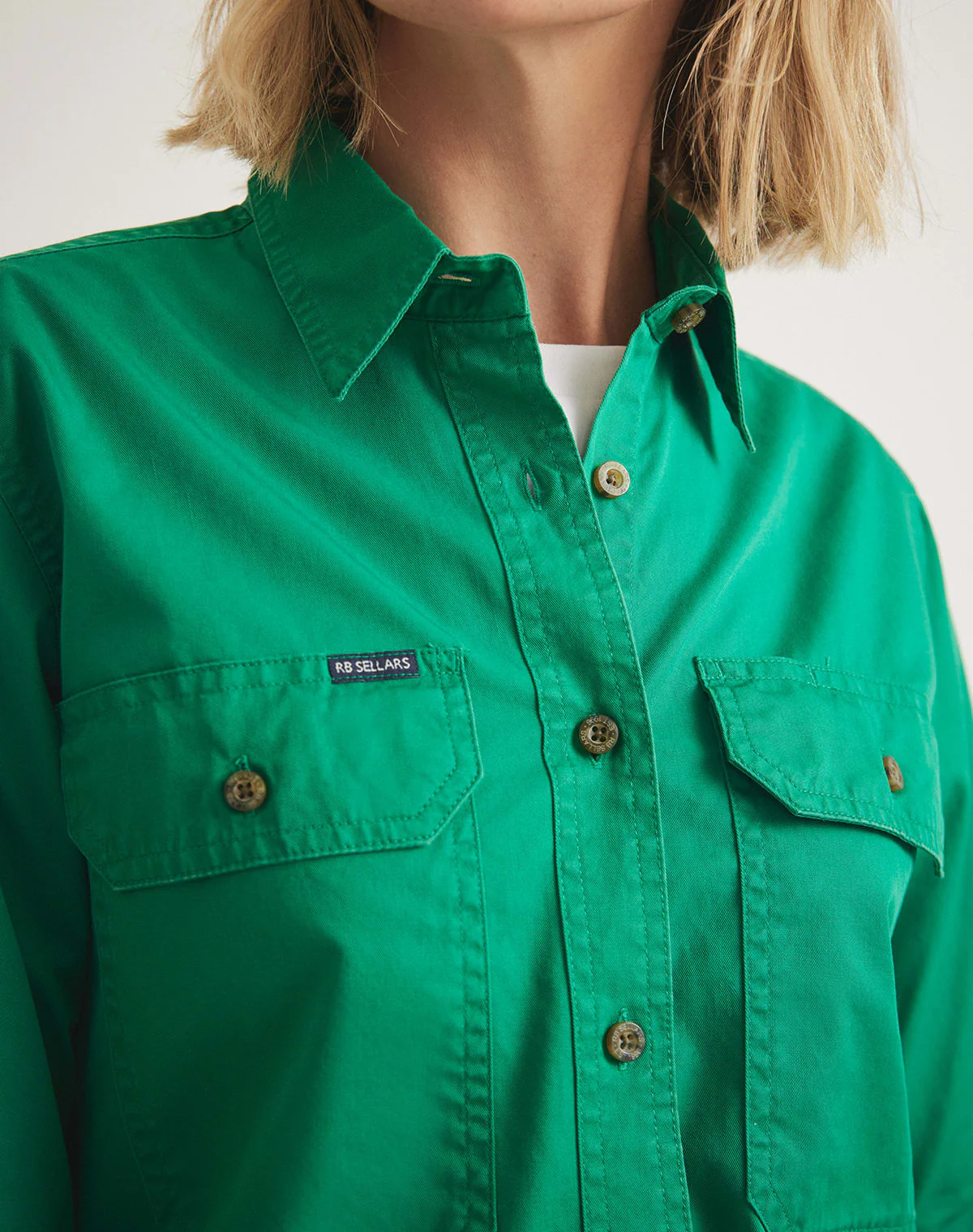 Sandy Workshirt - Full Button Long Sleeve Light Weight