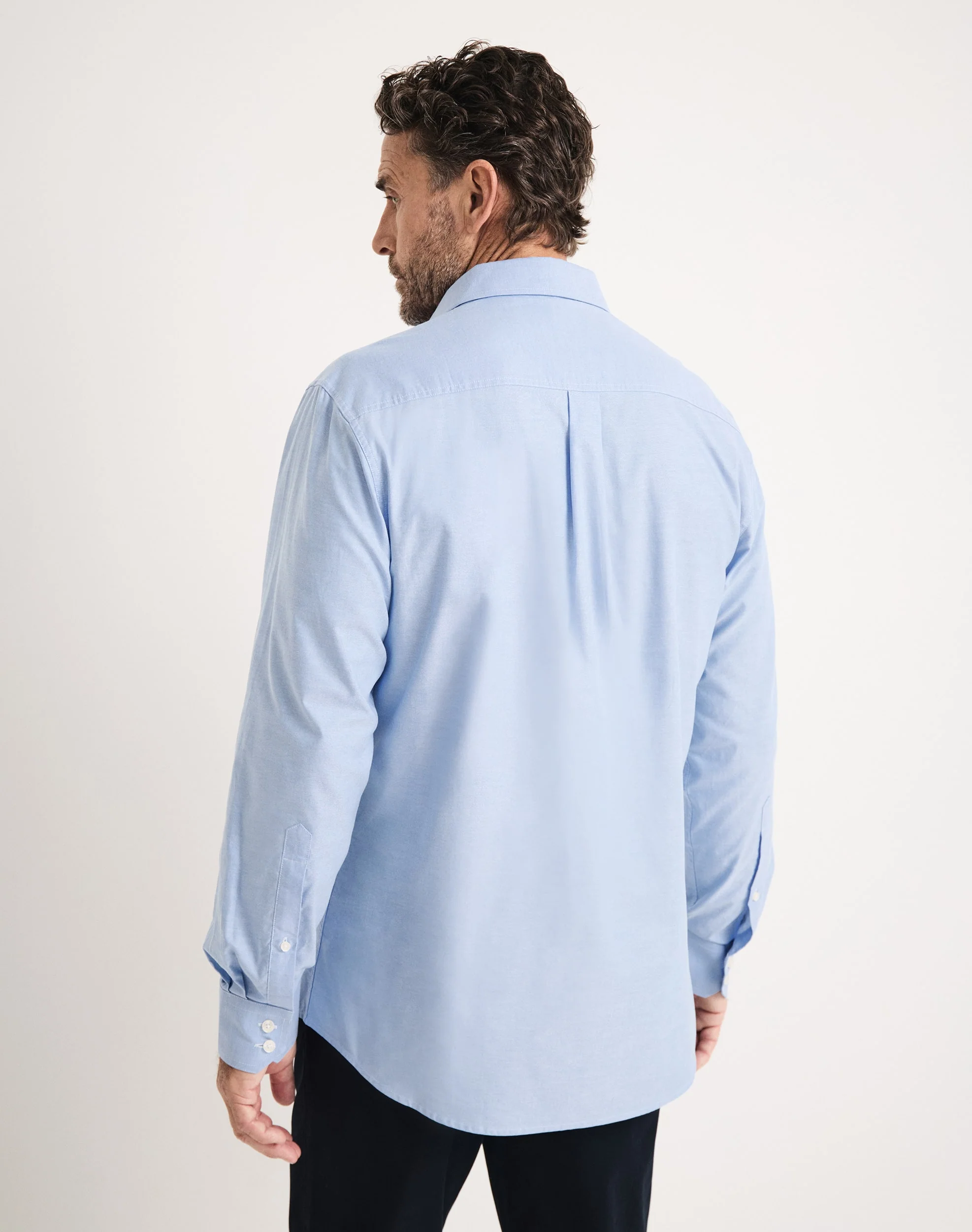 Hillston Long Sleeve Shirt Blue Oxford