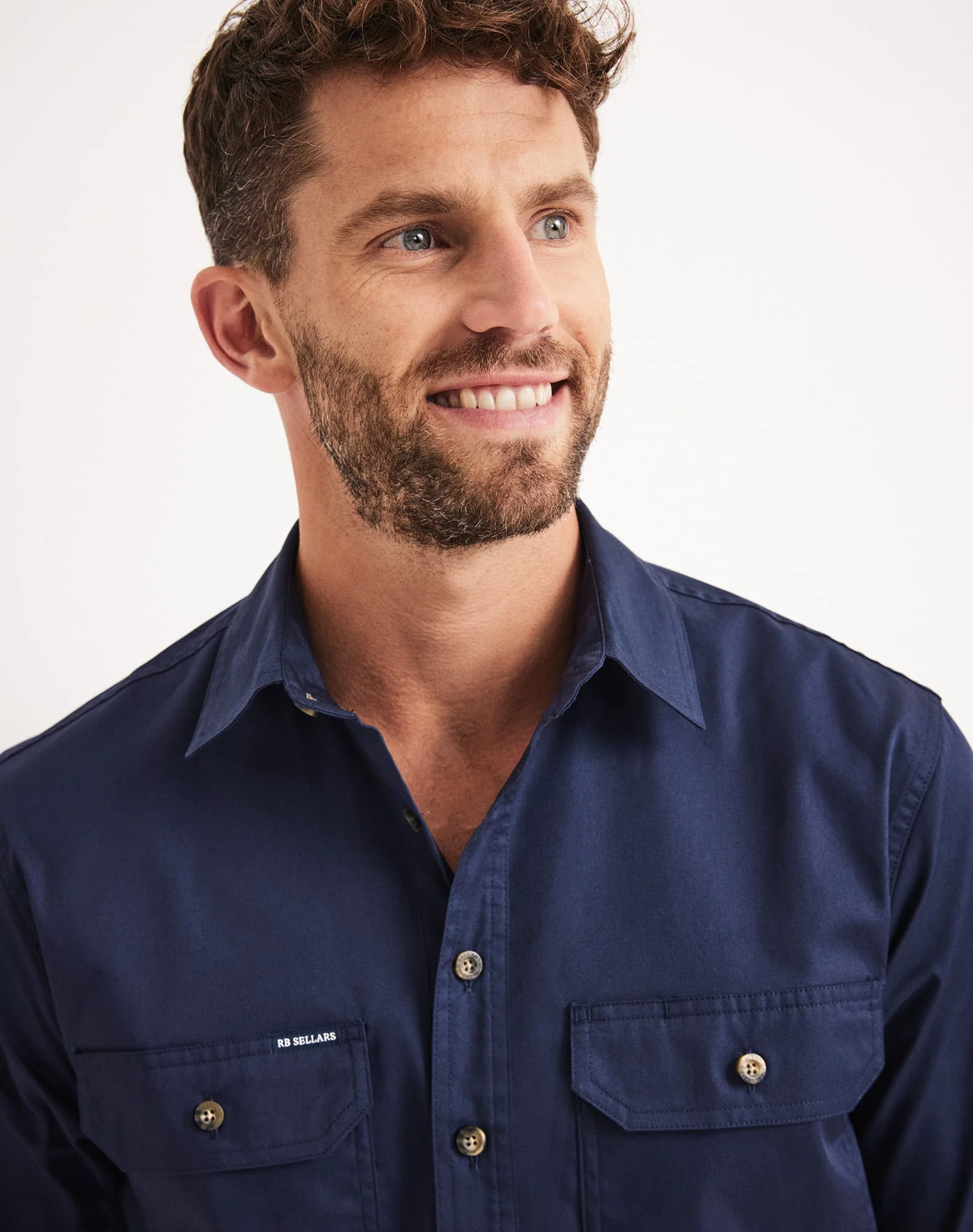 Burton Workshirt - Half Button Short Sleeve Mid Weight - Australian Cotton