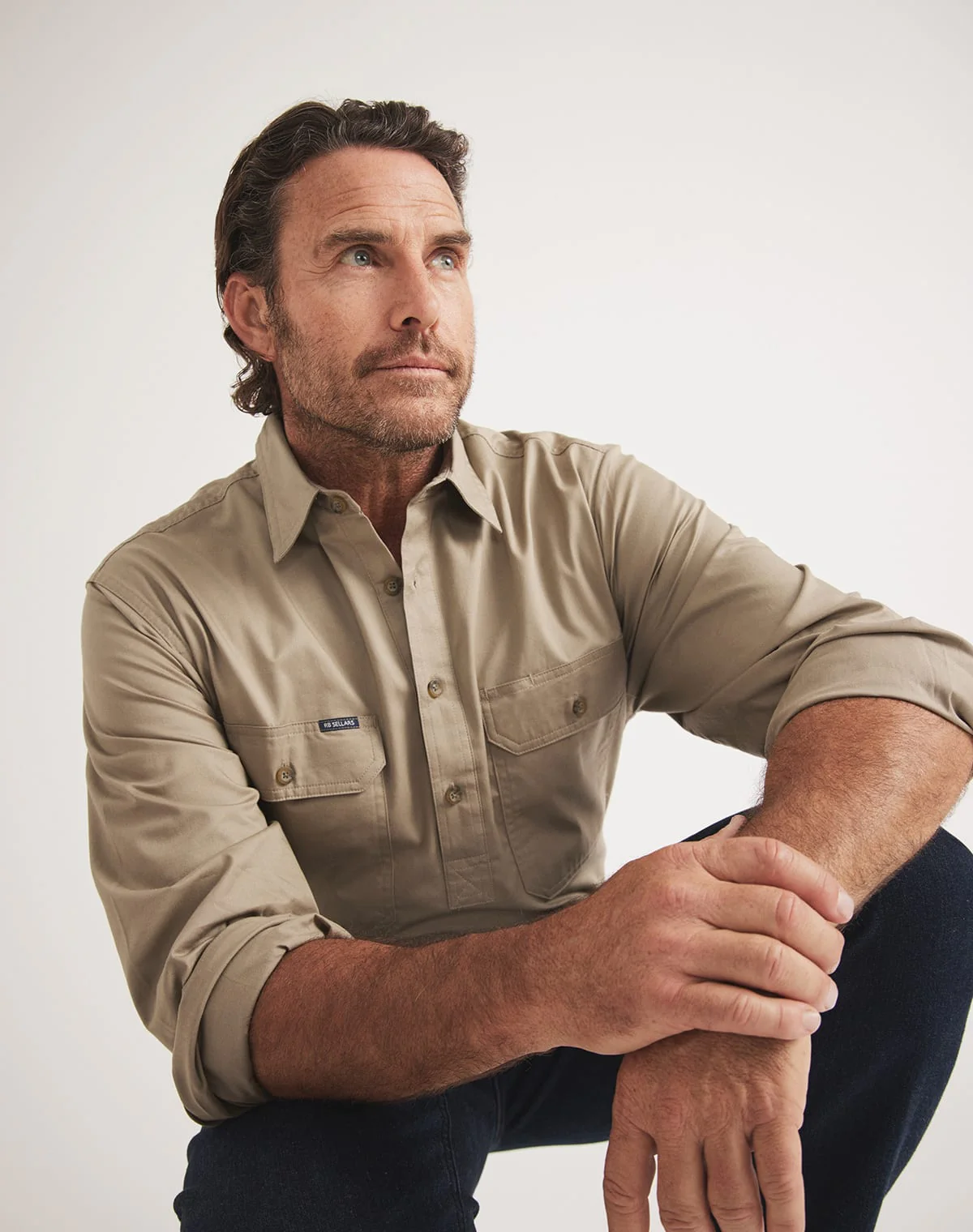 Burton Workshirt - Half Button Long Sleeve Light Weight