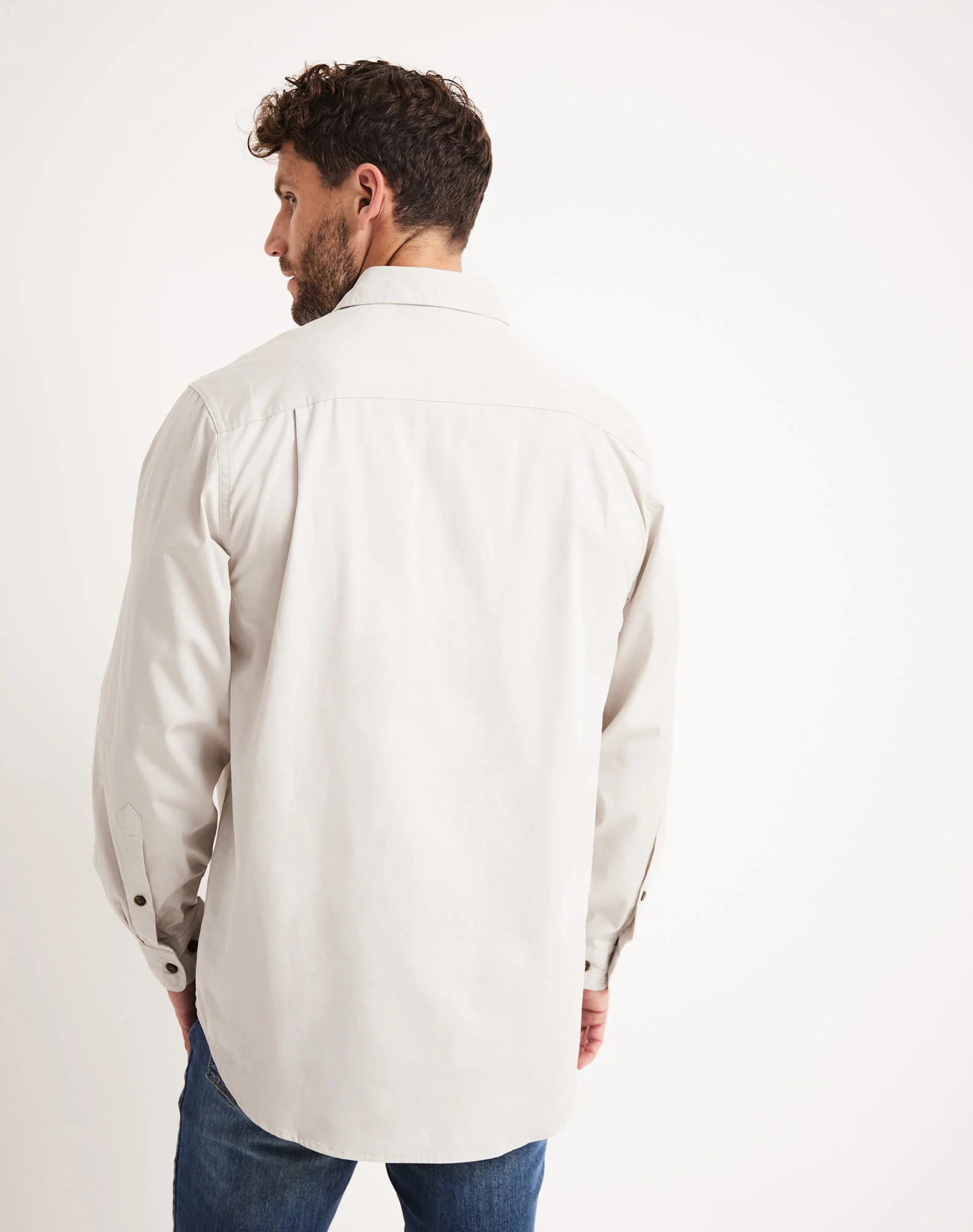 Burton Workshirt - Half Button Long Sleeve Light Weight - Australian Cotton