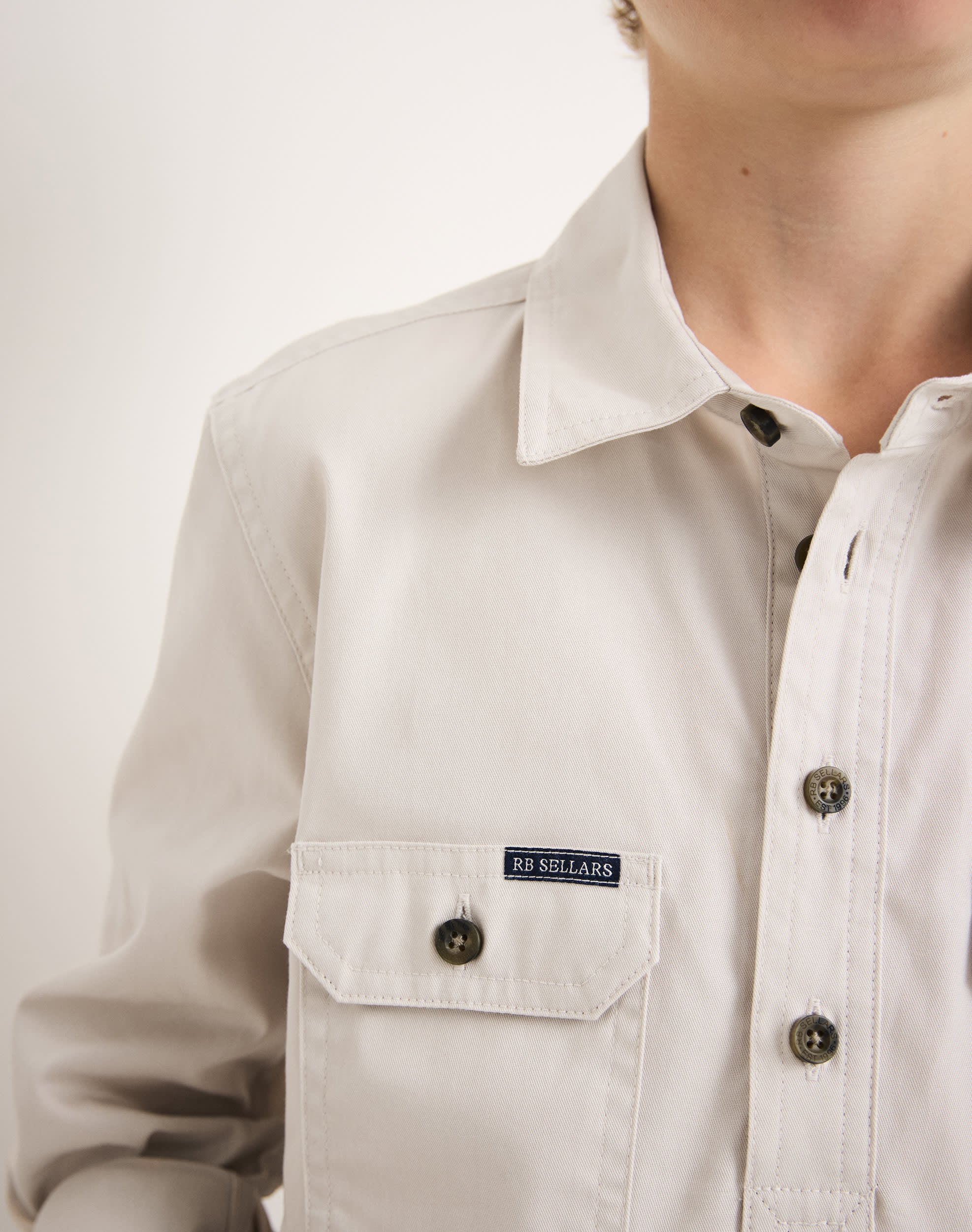 Burton Junior Workshirt - Light Weight - Australian Cotton