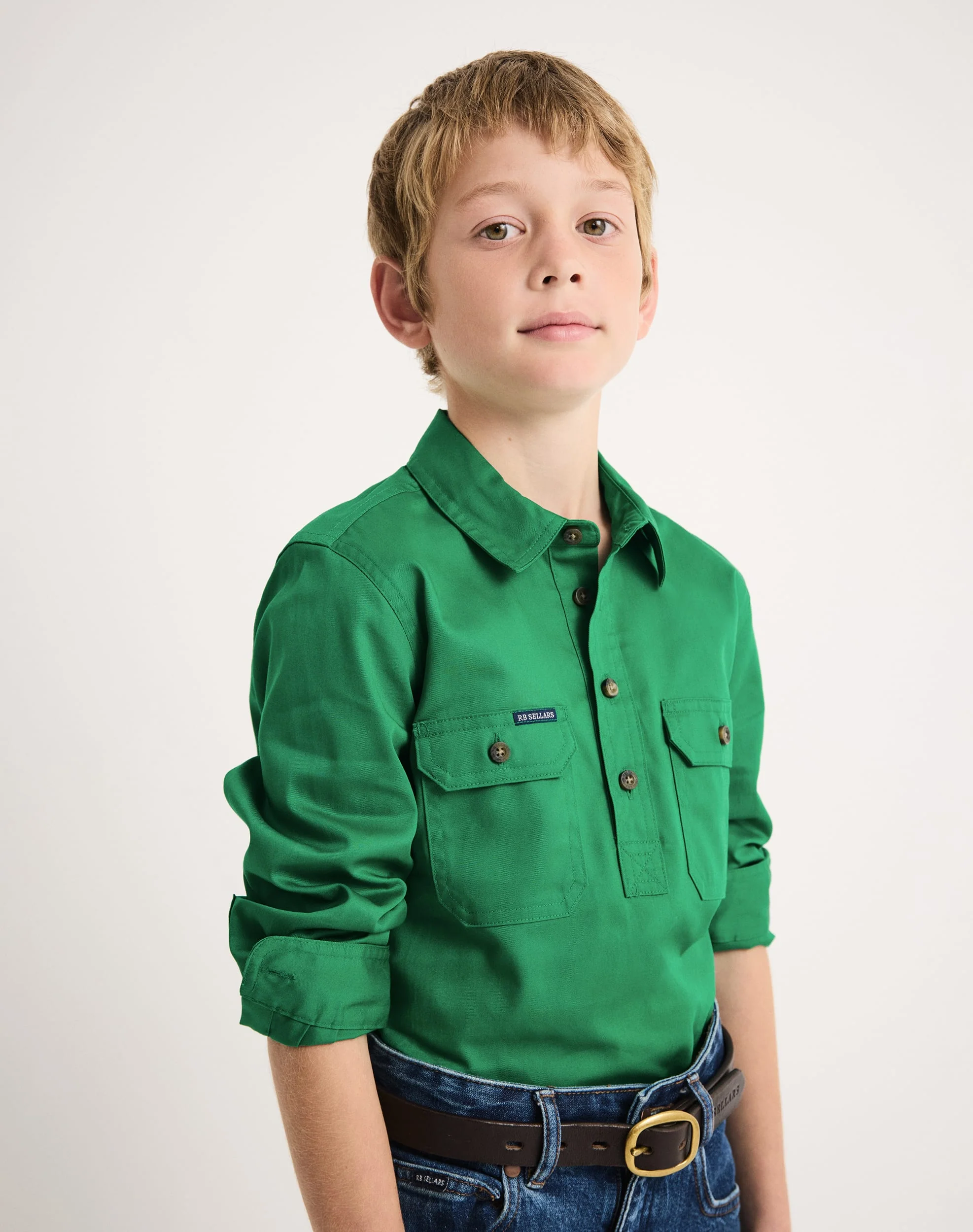 Burton Junior Workshirt - Light Weight - Australian Cotton