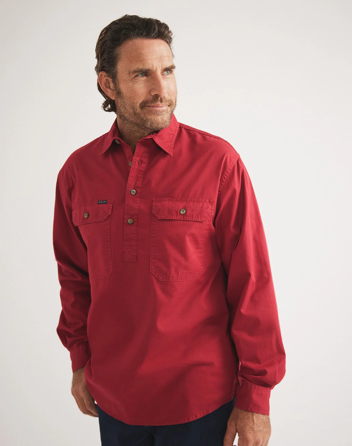 Burton Workshirt - Half Button Long Sleeve Heavy Weight - Ltd