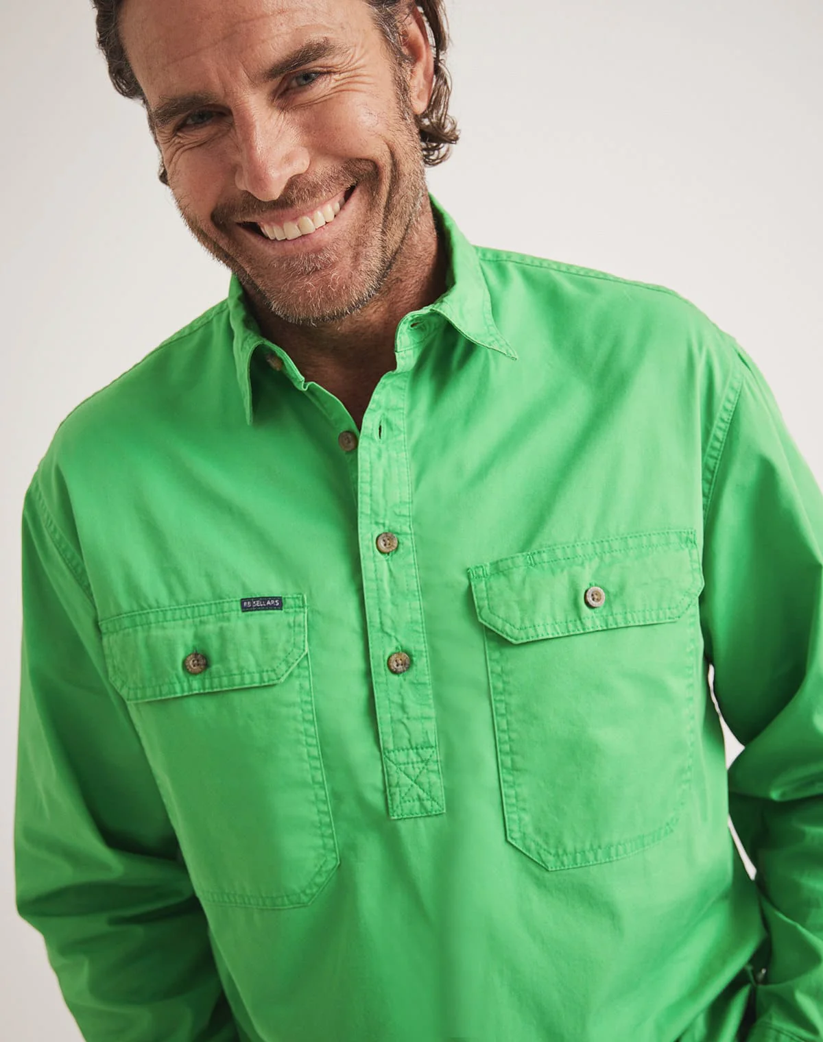 Burton Workshirt - Half Button Long Sleeve Light Weight
