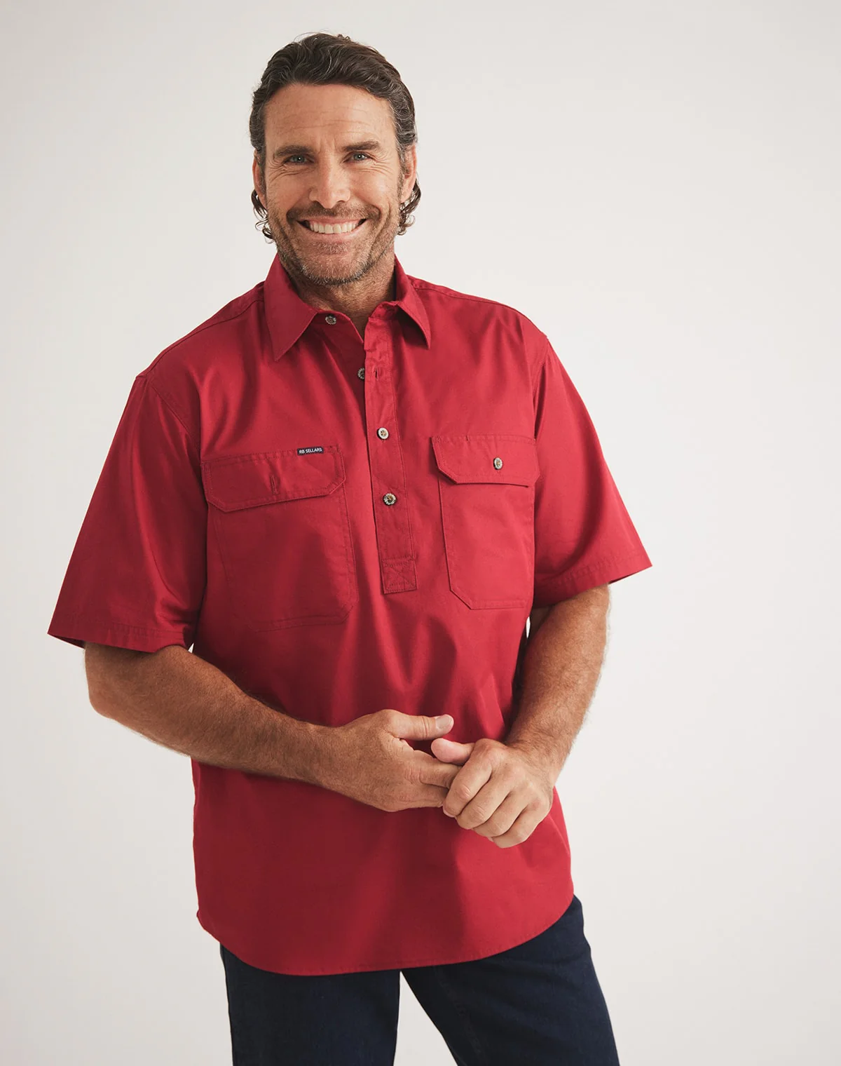 Burton Workshirt - Half Button Short Sleeve Light Weight