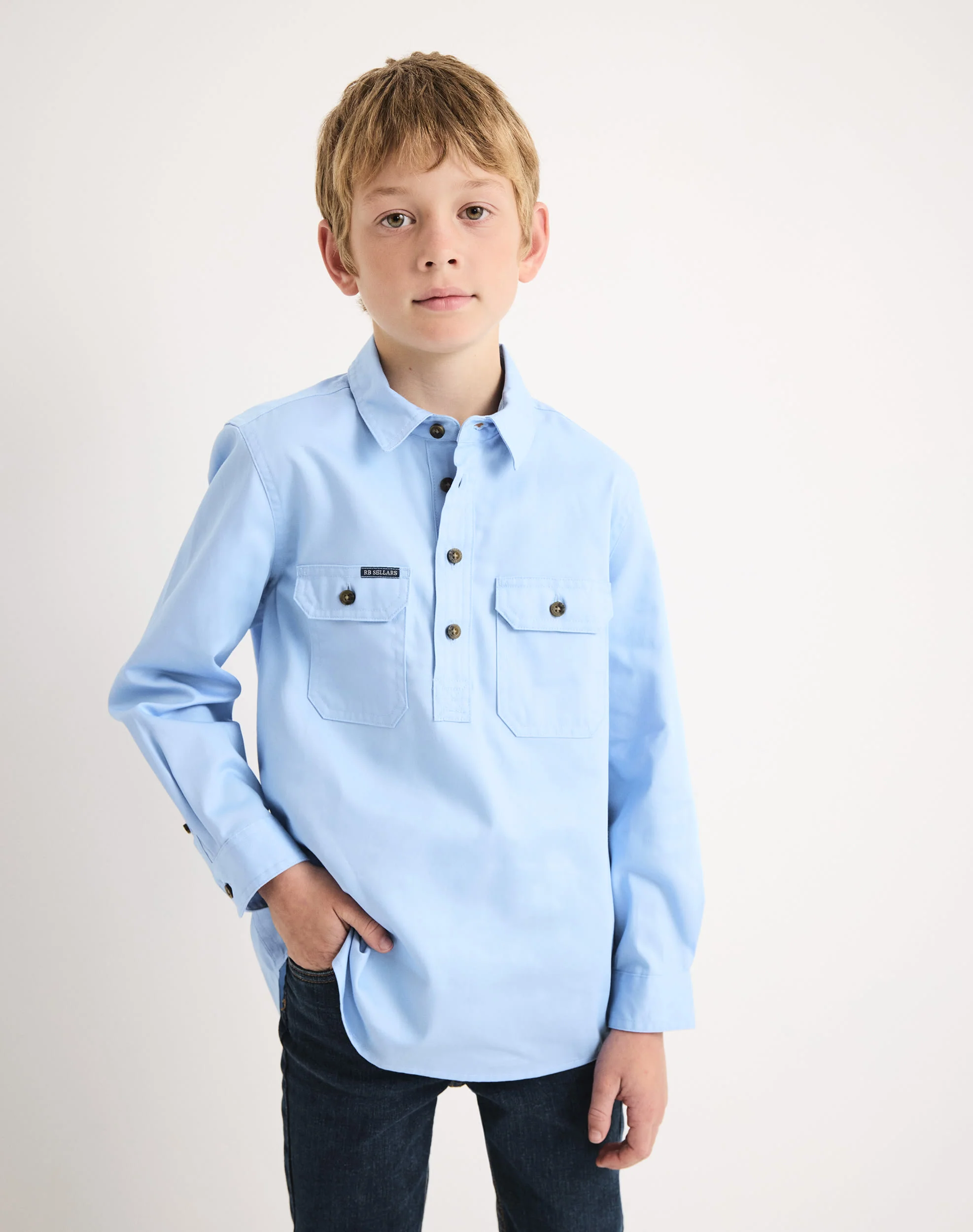 Burton Junior Workshirt - Light Weight - Australian Cotton