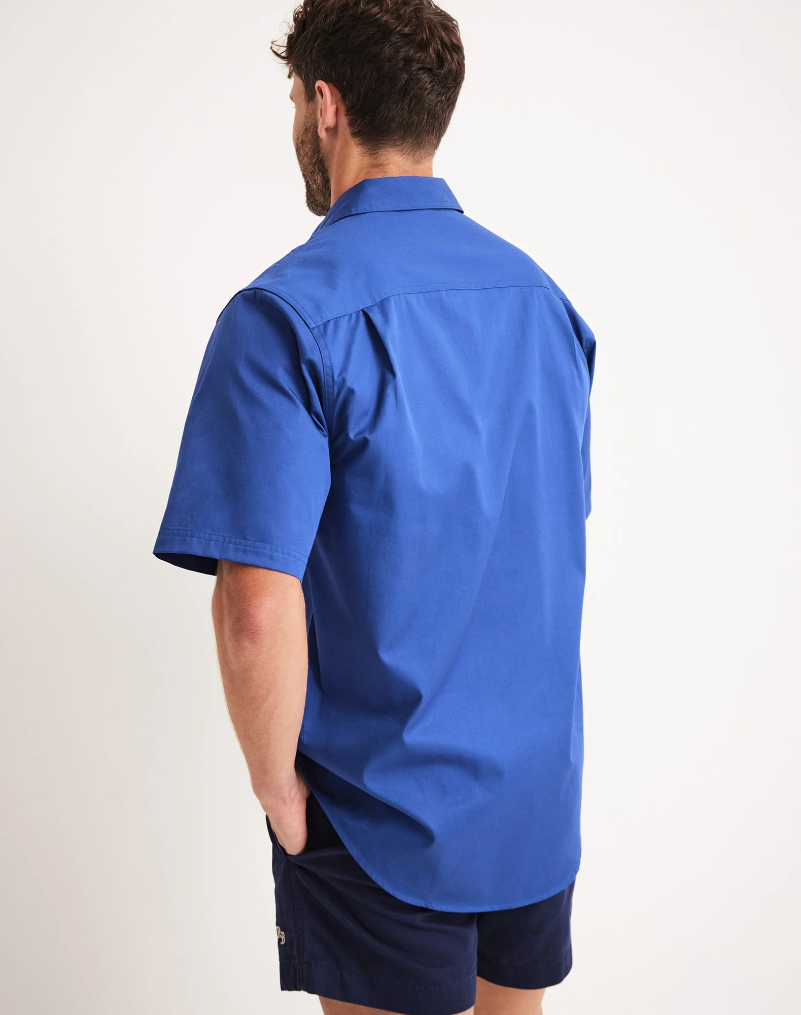 Burton Workshirt - Half Button Short Sleeve Mid Weight - Australian Cotton