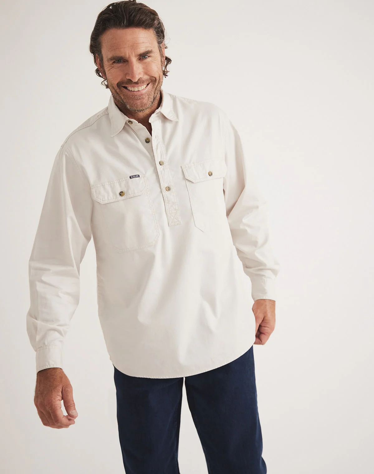 Burton Workshirt - Half Button Long Sleeve Mid Weight
