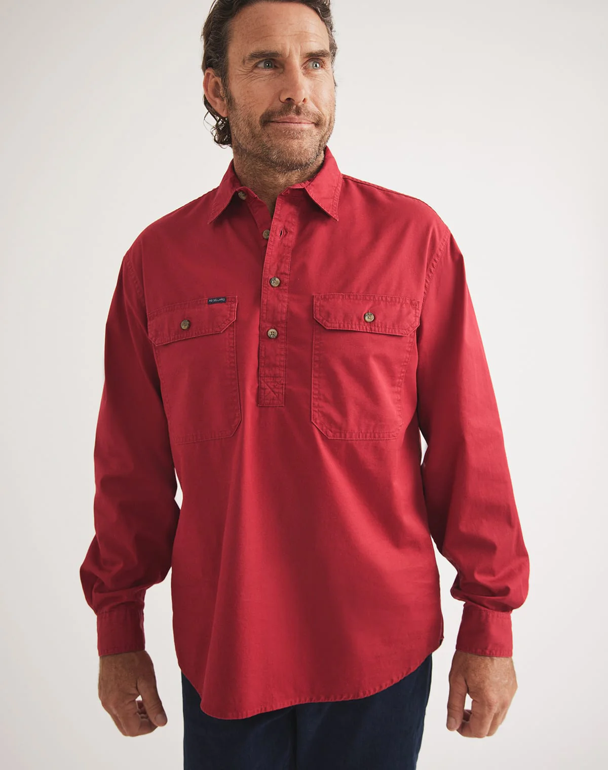 Burton Workshirt - Half Button Long Sleeve Mid Weight
