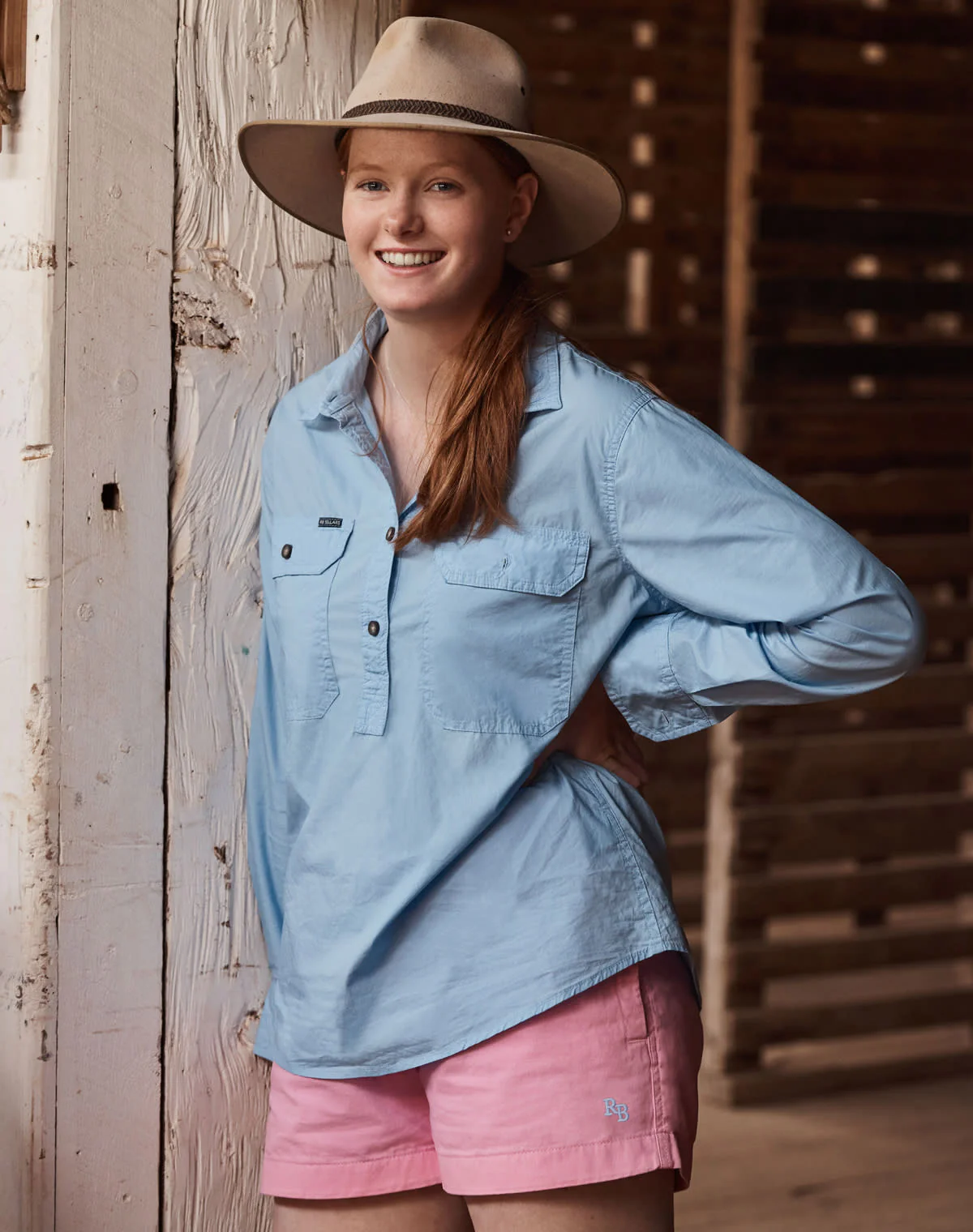 Sandy Workshirt - Half Button Long Sleeve Light Weight