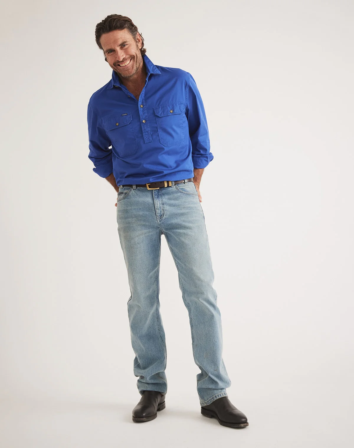 Burton Workshirt - Half Button Long Sleeve Heavy Weight - Ltd