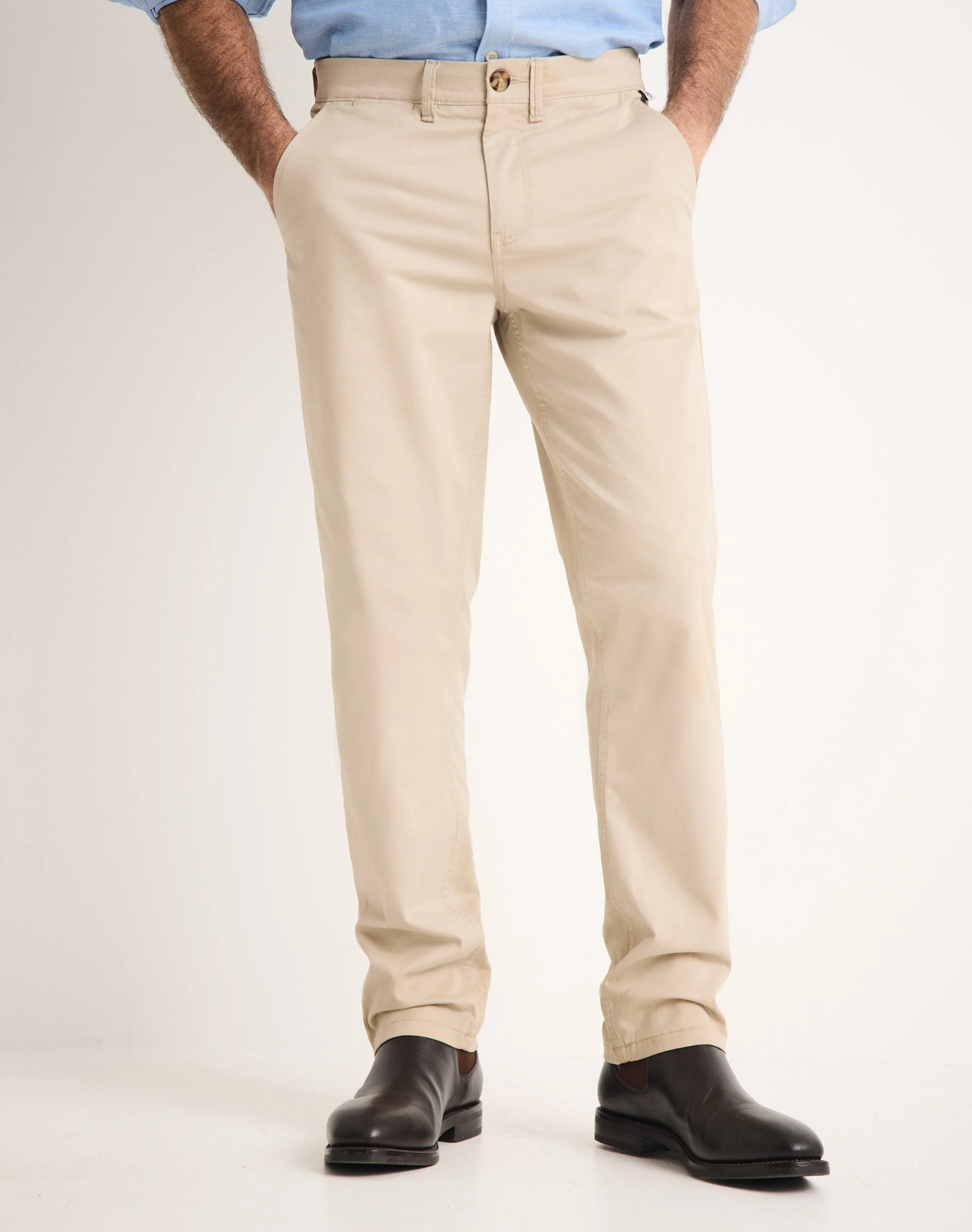 Men's Chino Straight Leg - 34 Inleg
