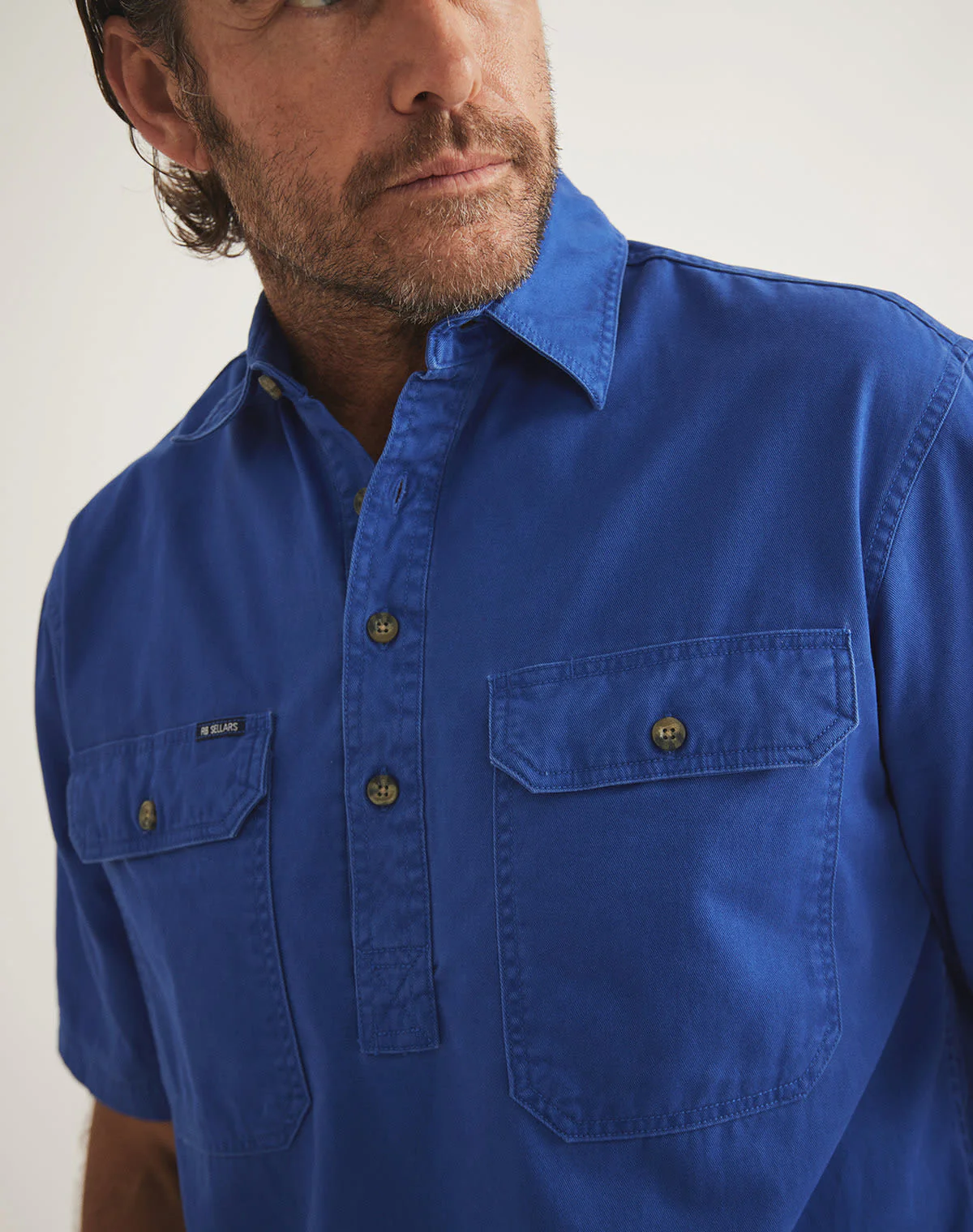 Burton Workshirt - Half Button Short Sleeve Light Weight