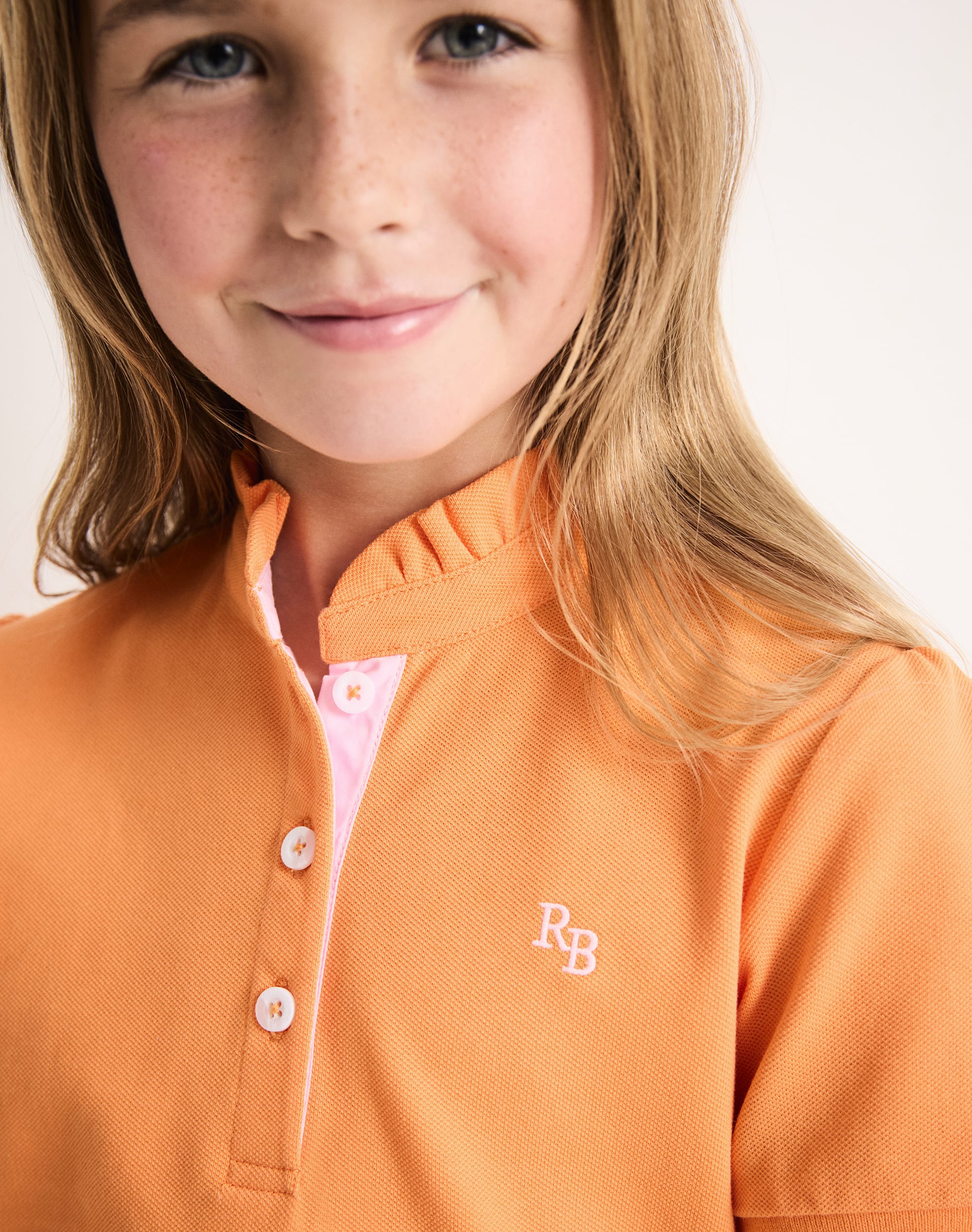 Girl's Ruffle Polo