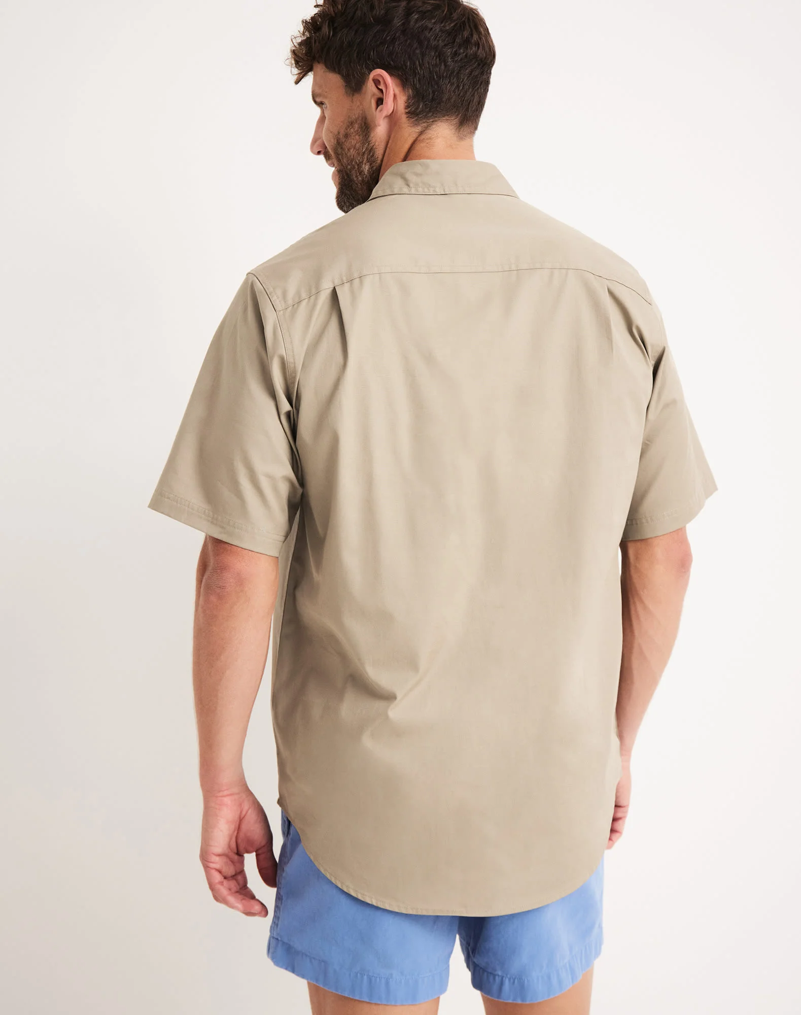 Burton Workshirt - Half Button Short Sleeve Light Weight - Australian Cotton