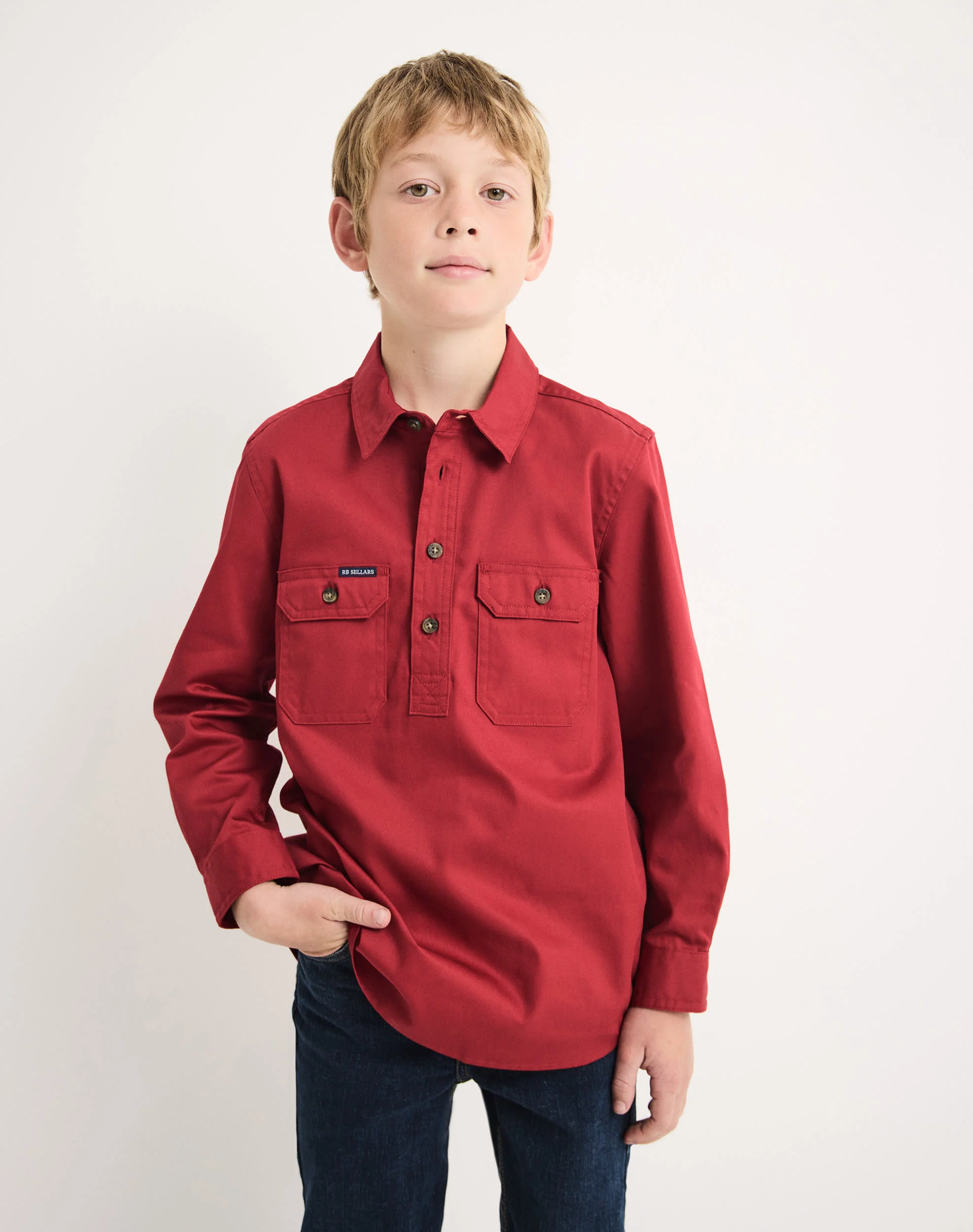 Burton Junior Workshirt - Light Weight - Australian Cotton