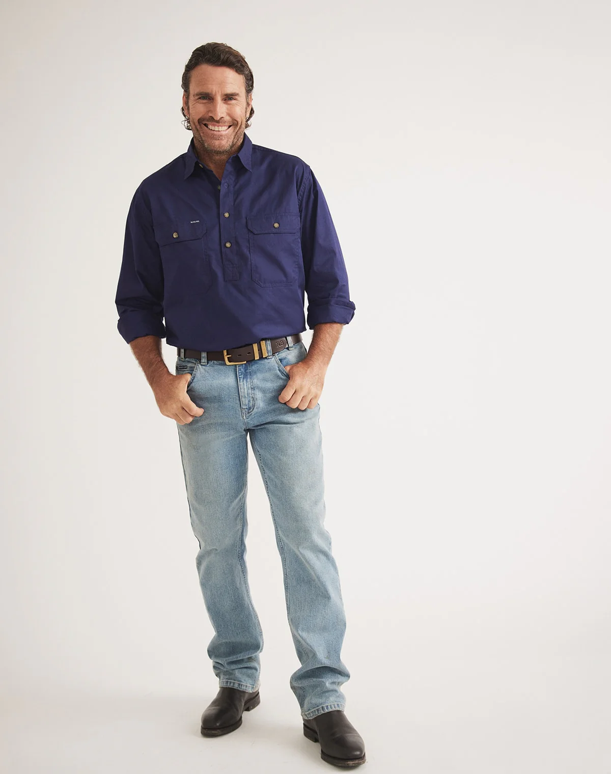 Burton Workshirt - Half Button Long Sleeve Heavy Weight - Ltd