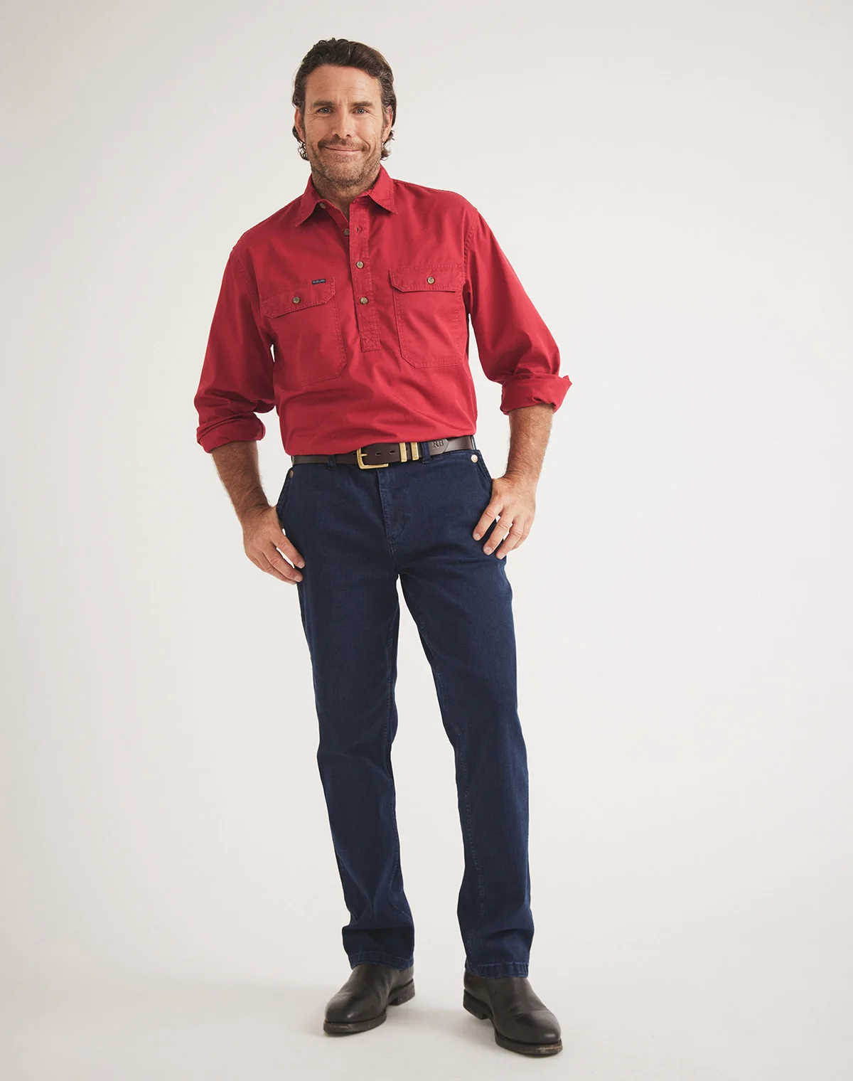 Burton Workshirt - Half Button Long Sleeve Heavy Weight - Ltd