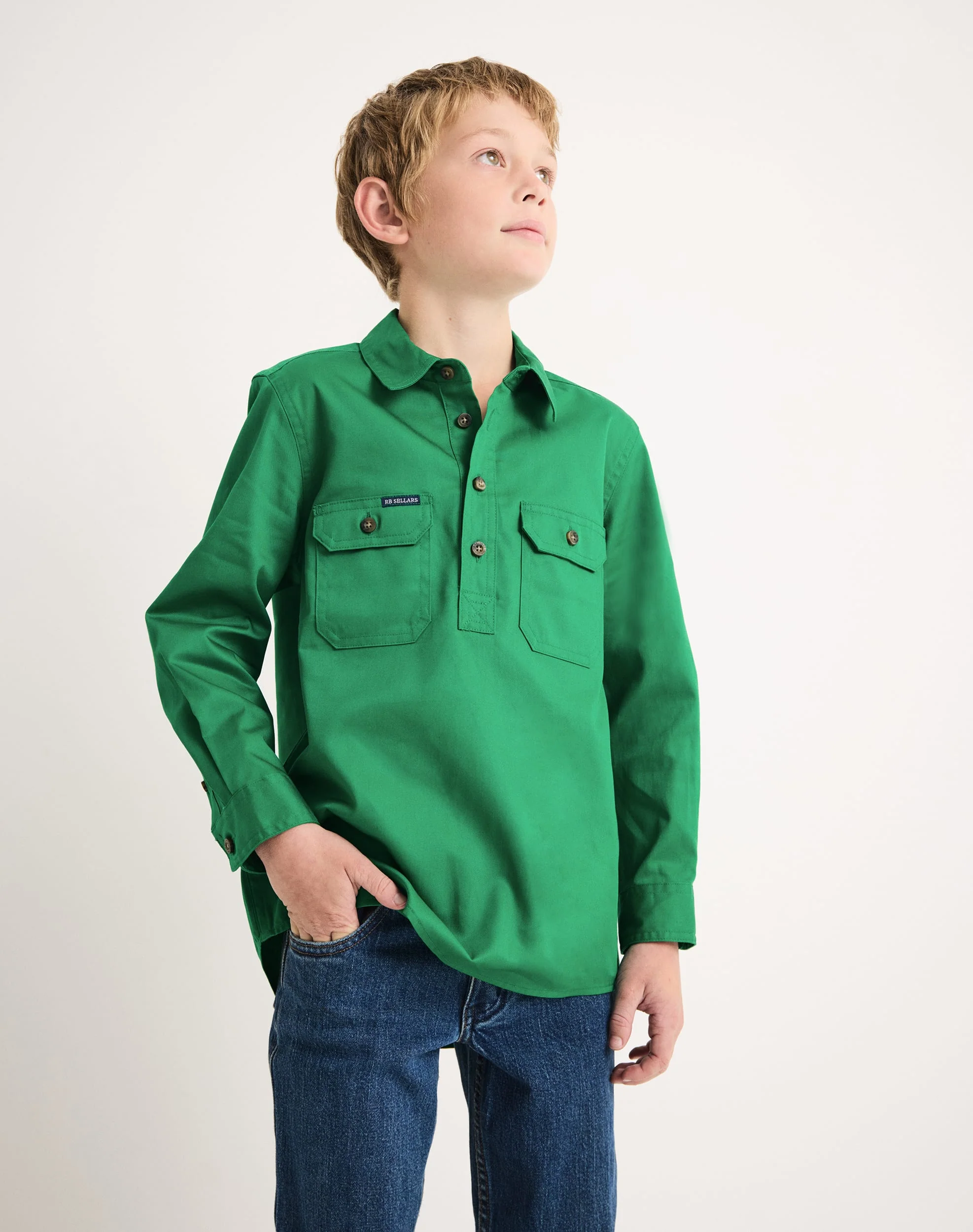 Burton Junior Workshirt - Light Weight - Australian Cotton