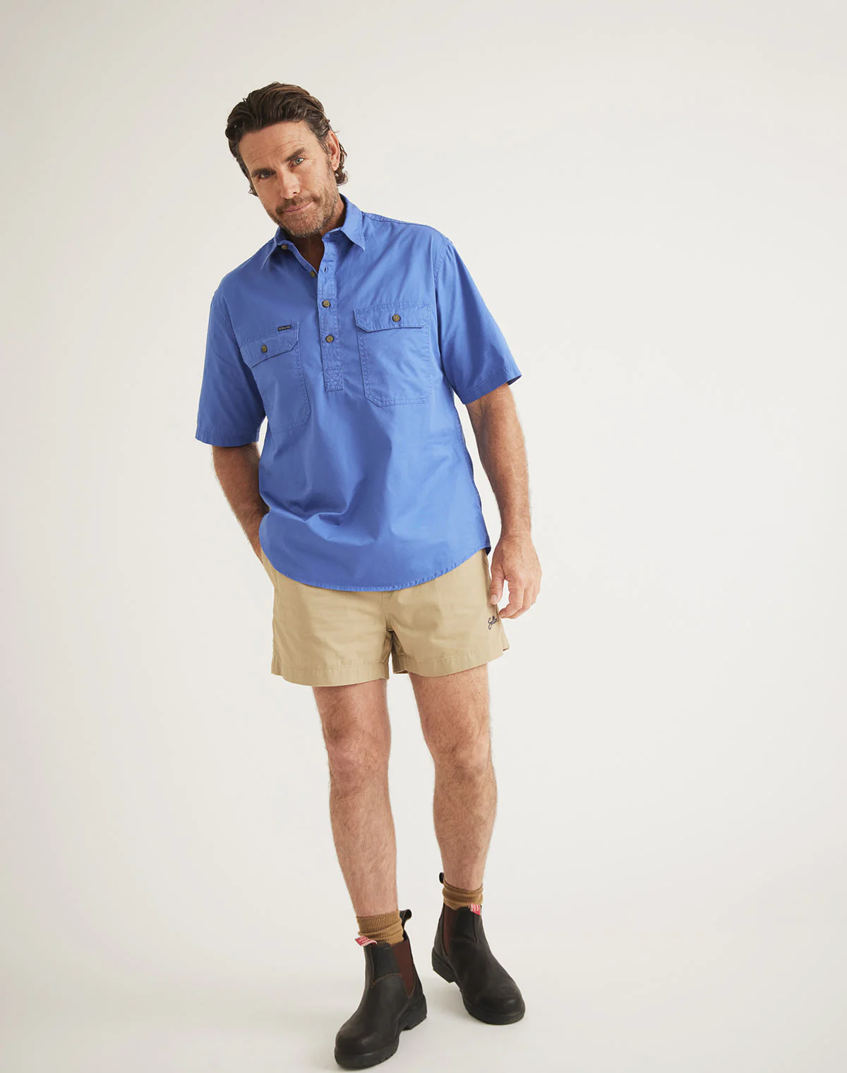 Burton Workshirt - Half Button Short Sleeve Mid Weight - Ltd