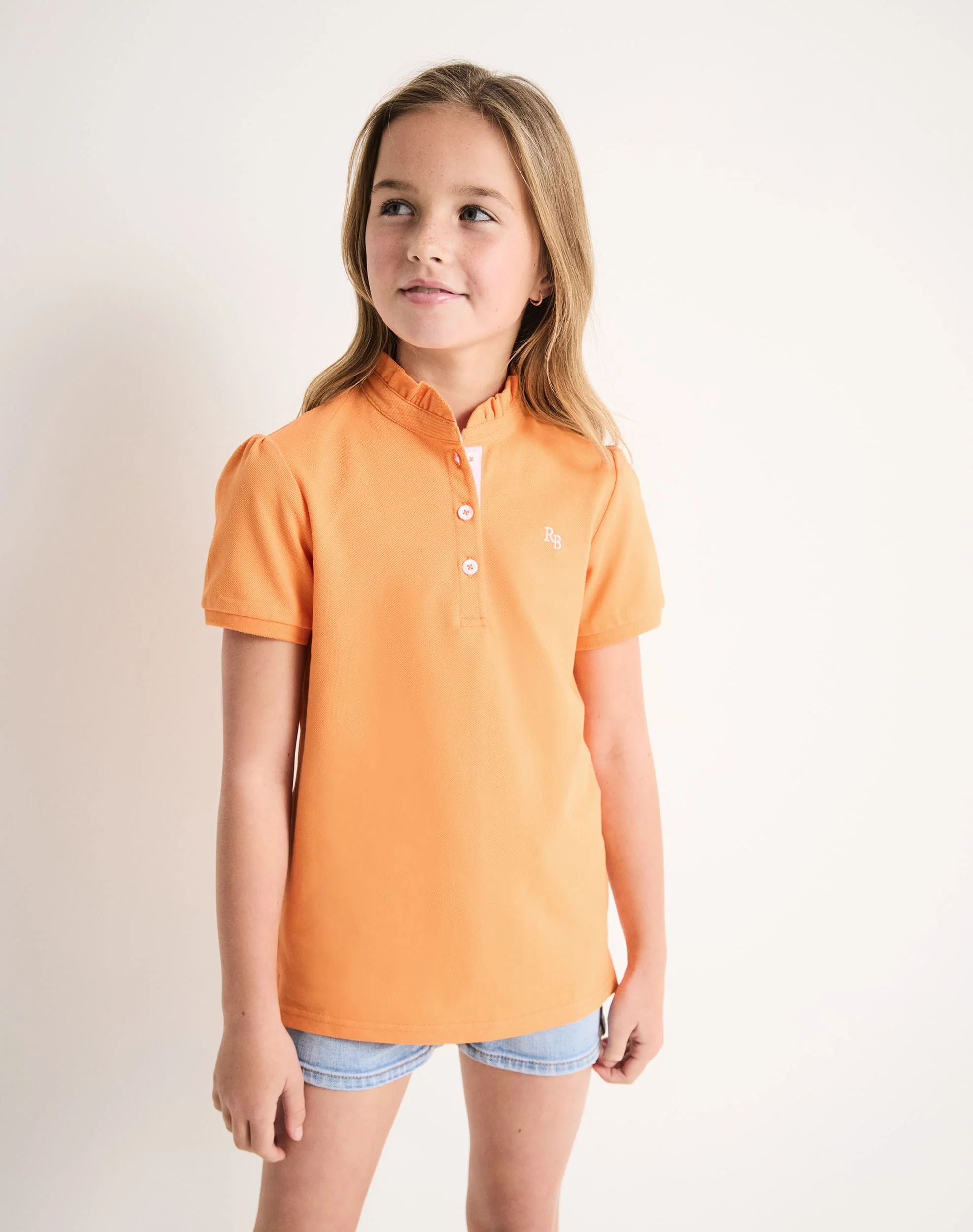 Girl's Ruffle Polo